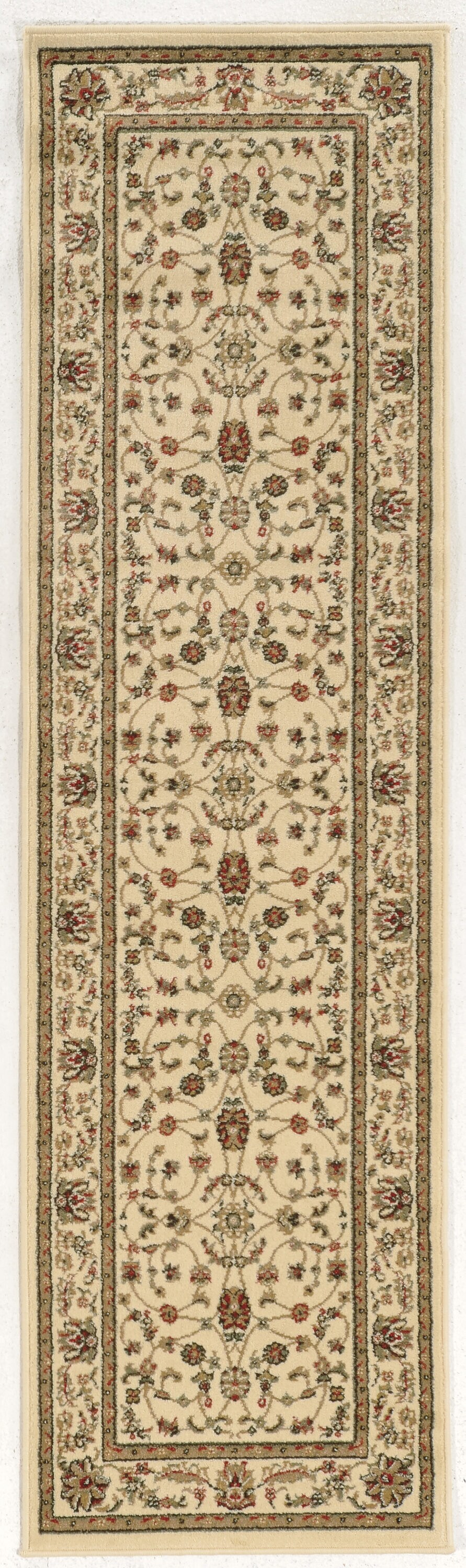 Como Ivory Synthetic Traditional Rectangular Area Rug