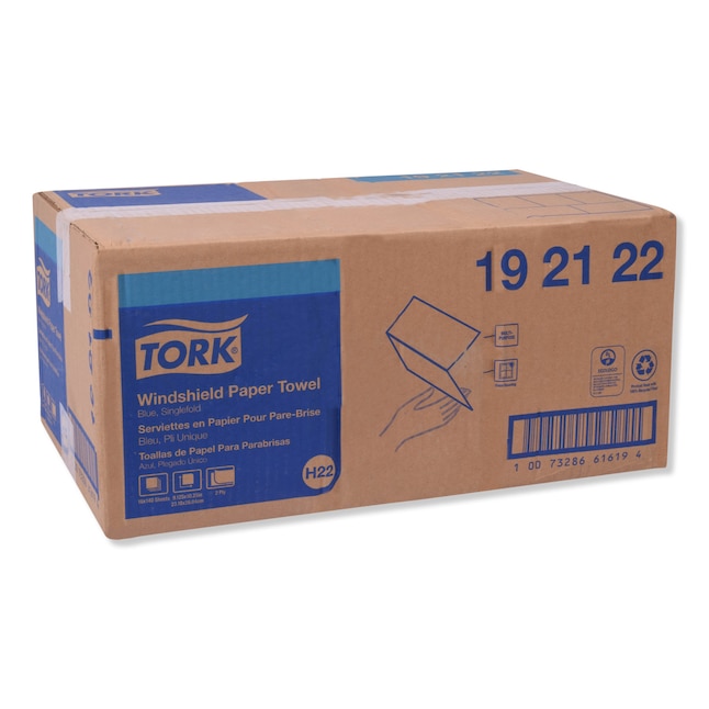 TORK Blue Windshield Towel, 17.1-oz, 140/Pack - Soft, Absorbent & Made ...
