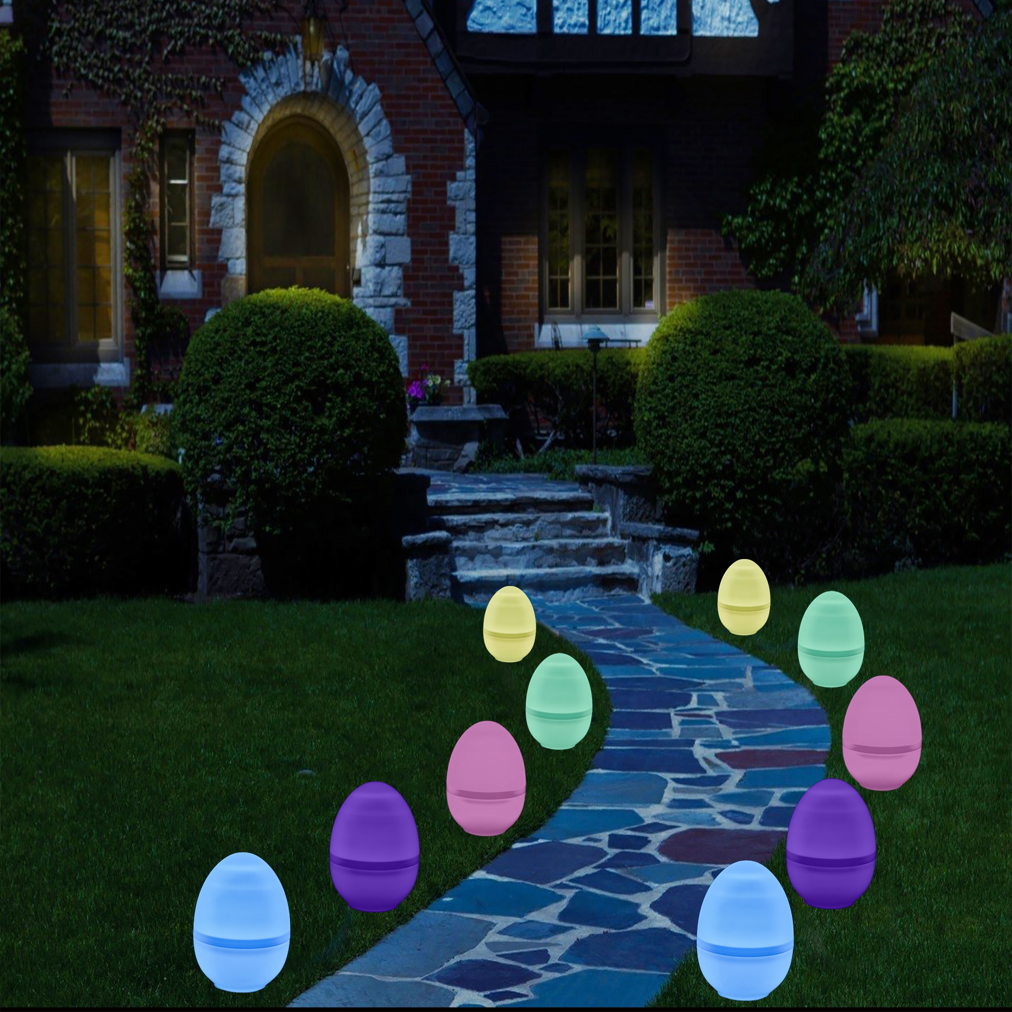 HoliScapes EASTER-EGGS-5 Outdoor-Decorative-Lanterns - View #2
