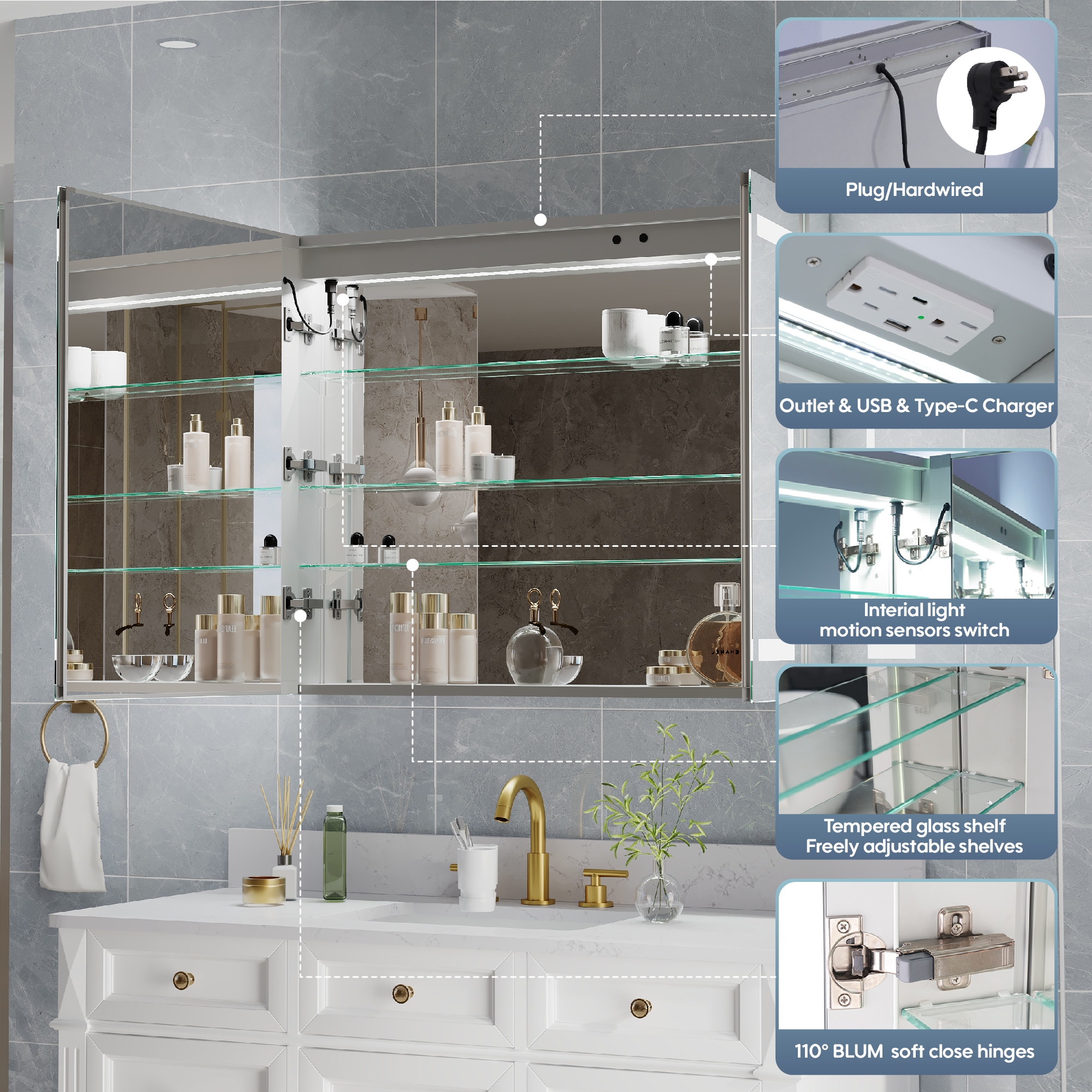 CALVON HMC3630S Bathroom-Medicine-Cabinets - View #6
