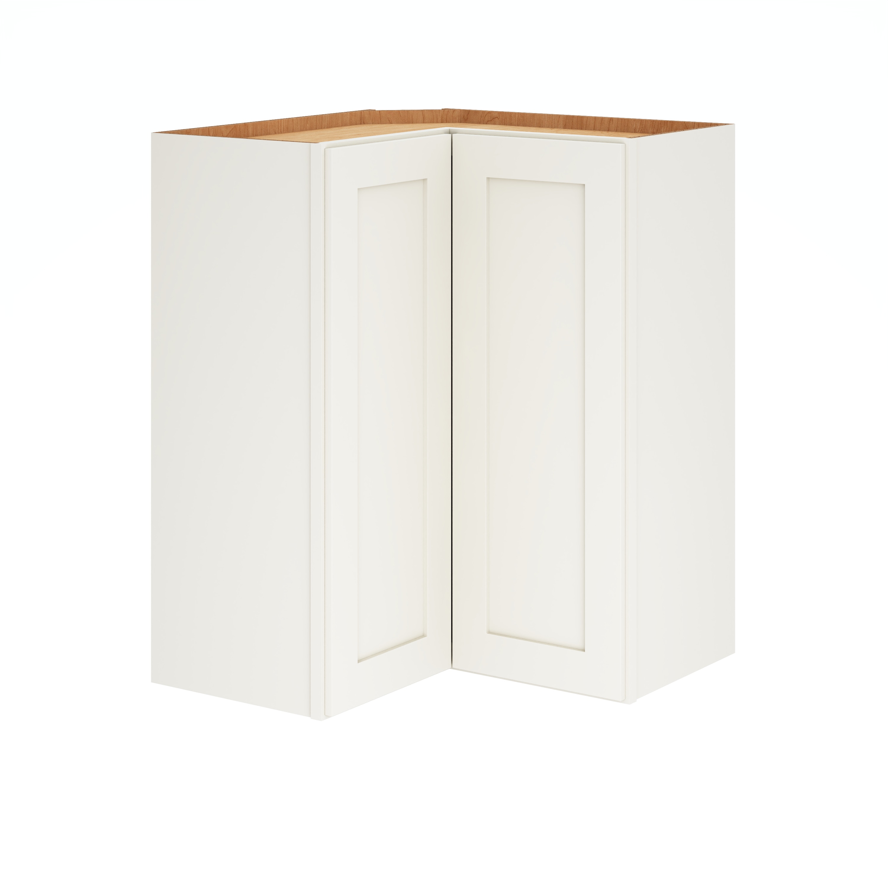 Diamond Express Jamestown 36-in W x 30-in H x 12-in D Cloud Gray L-shaped Corner Wall Fully Assembled Plywood Cabinet (Recessed Panel Shaker Style)