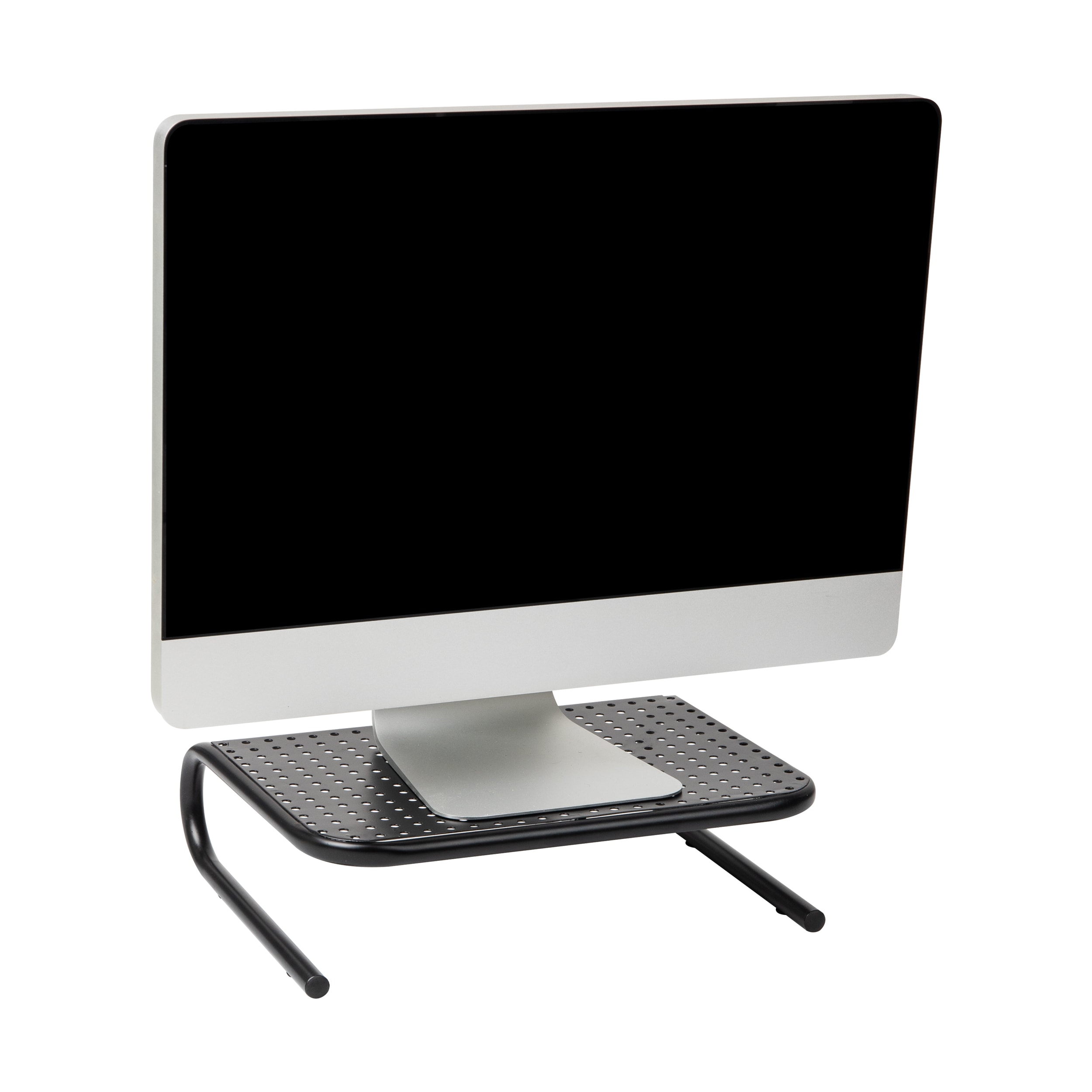 Mind Reader METMONST-BLK  Metal Monitor Stand, Monitor Riser For Computer, Laptop, Desk, Imac, Dell, Hp, Lenovo, Printer Stand with Keyboard Storage, Black