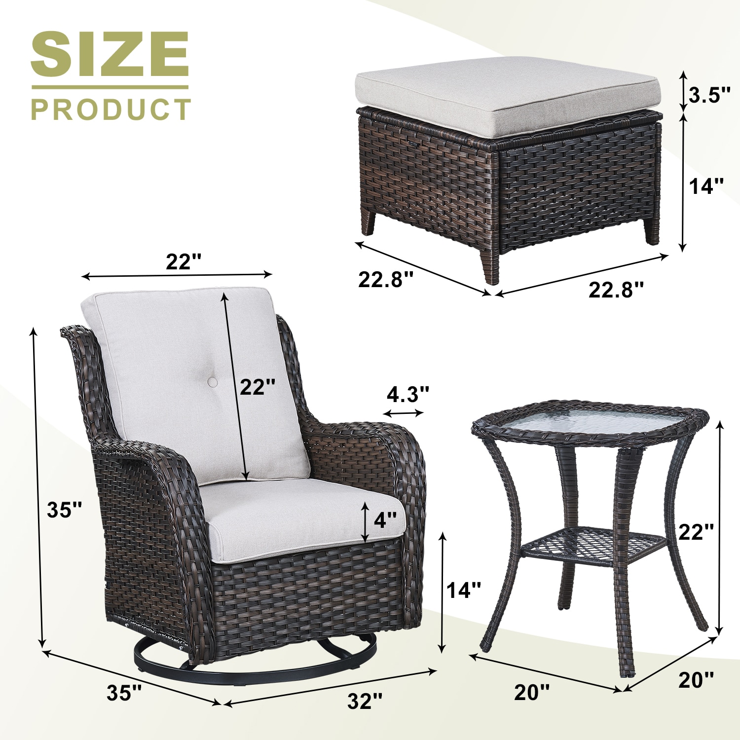 Rilyson FS023025014-2 Patio-Conversation-Sets - View #4