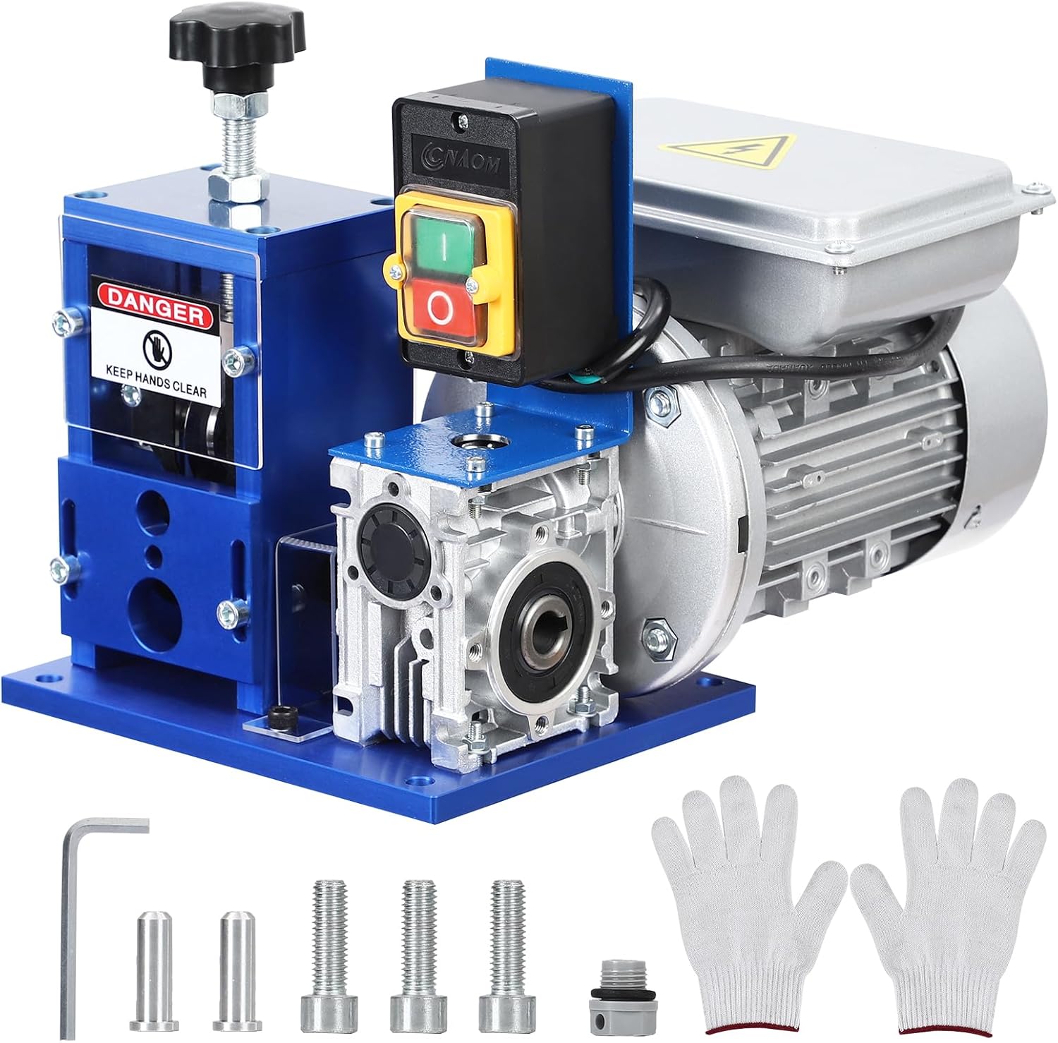 Garvee Portable Automatic Wire Stripper Machine 3 Feed Holes for 2mm to 25mm Copper Cable for Scrap Recycling