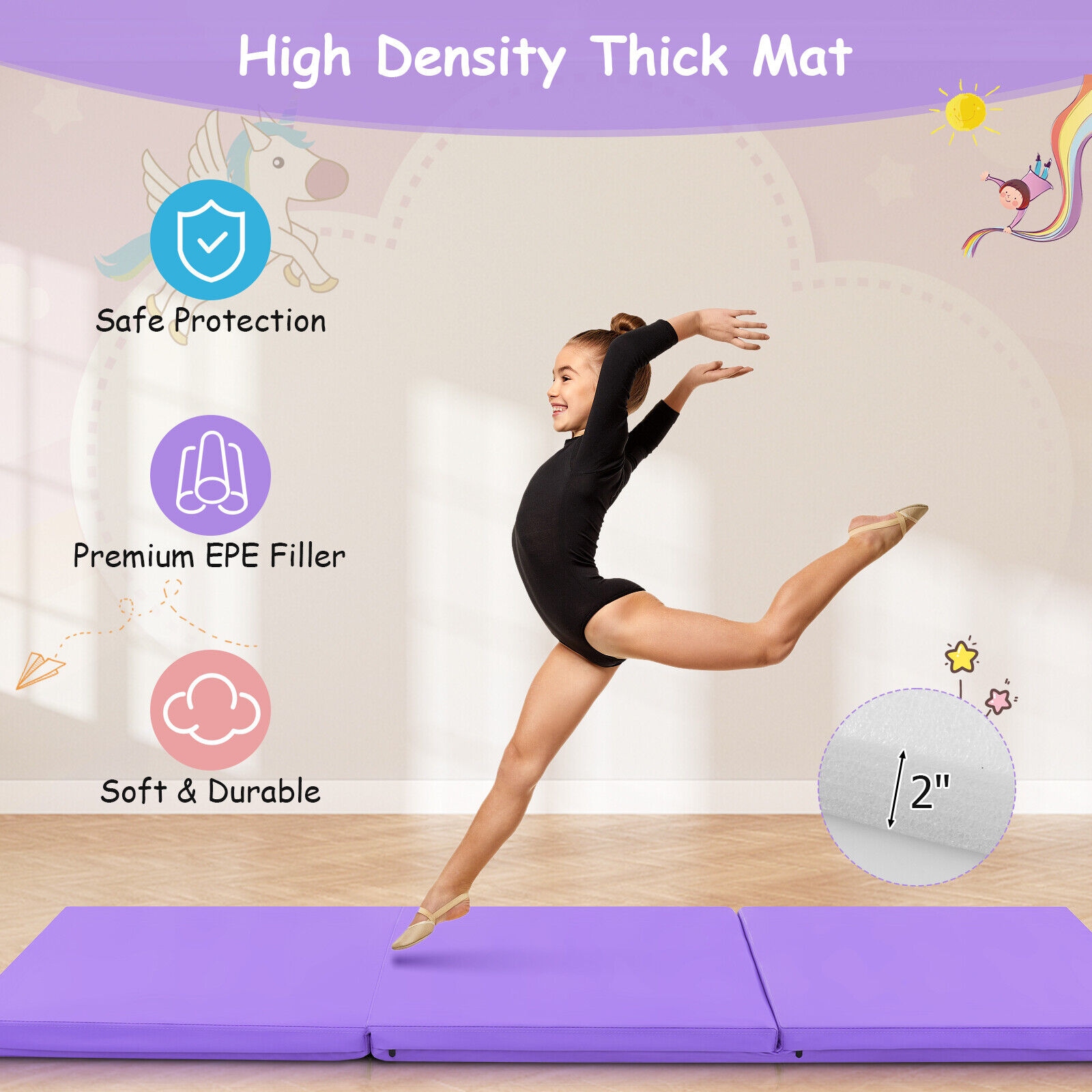 Slickblue D-CO-UP39001HF Fitness-Equipment-Mats - View #4