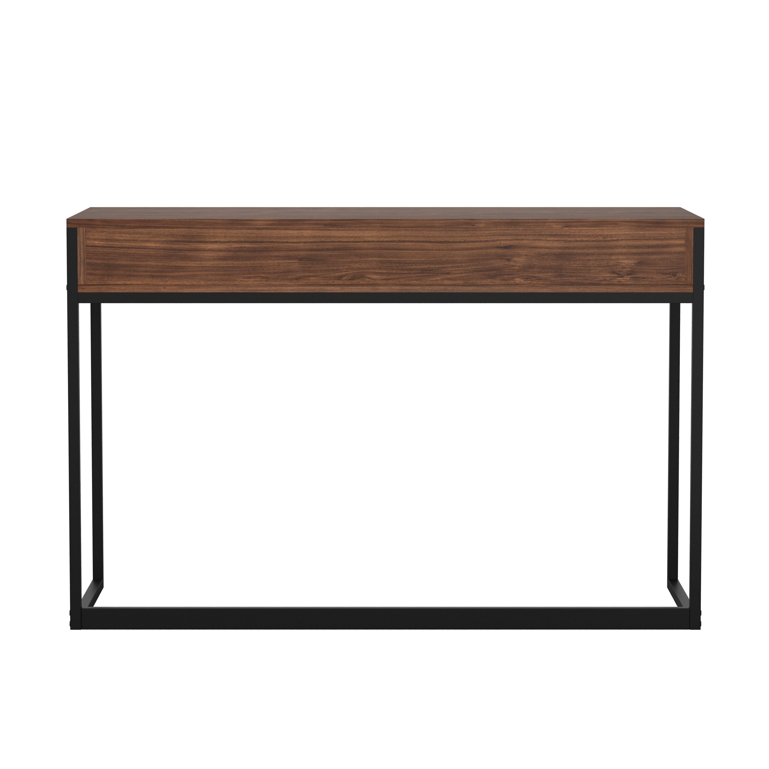 Martha Stewart Ollie 47.25-in Brown Modern/Contemporary Computer Desk ...