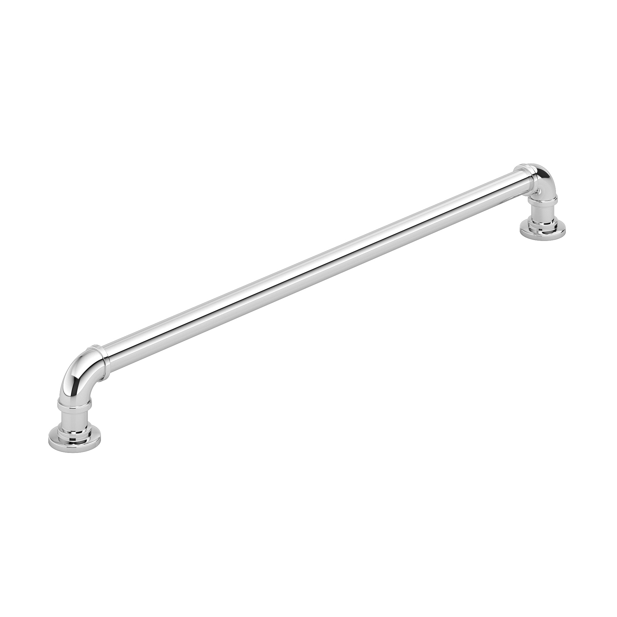 Richelieu BP2209320140 Steampunk 12-5/8-in , 320mm Center to Center Chrome Cylindrical Handle Drawer Pull