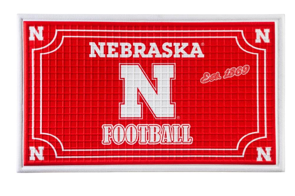 Husker Camper Welcome Mat, Entry Mat, Licensed Nebraska Cornhusker P –  Amanda's Crafty Creations