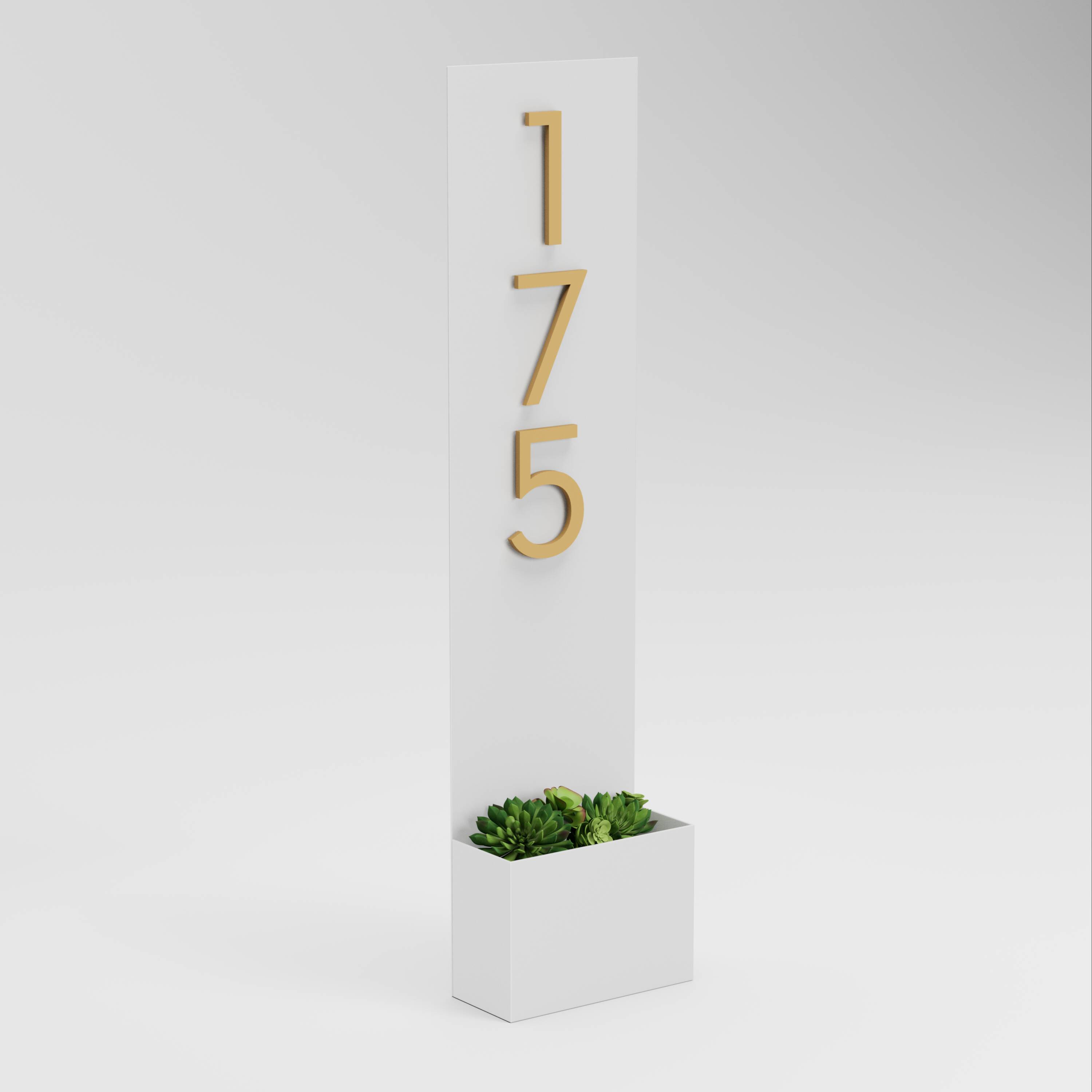 Post & Porch STANDING-WHITE Outdoor-Plaques-Holders - View #2
