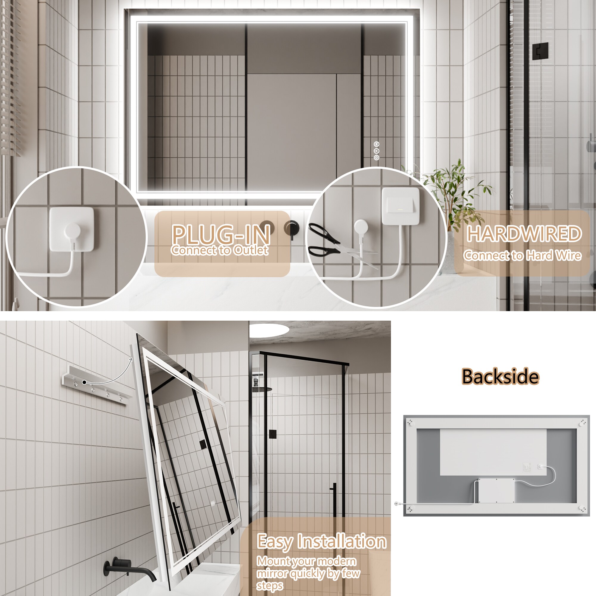 AAZJ JDEX-TF08MR3248 Framed-Bath-Mirrors - View #7