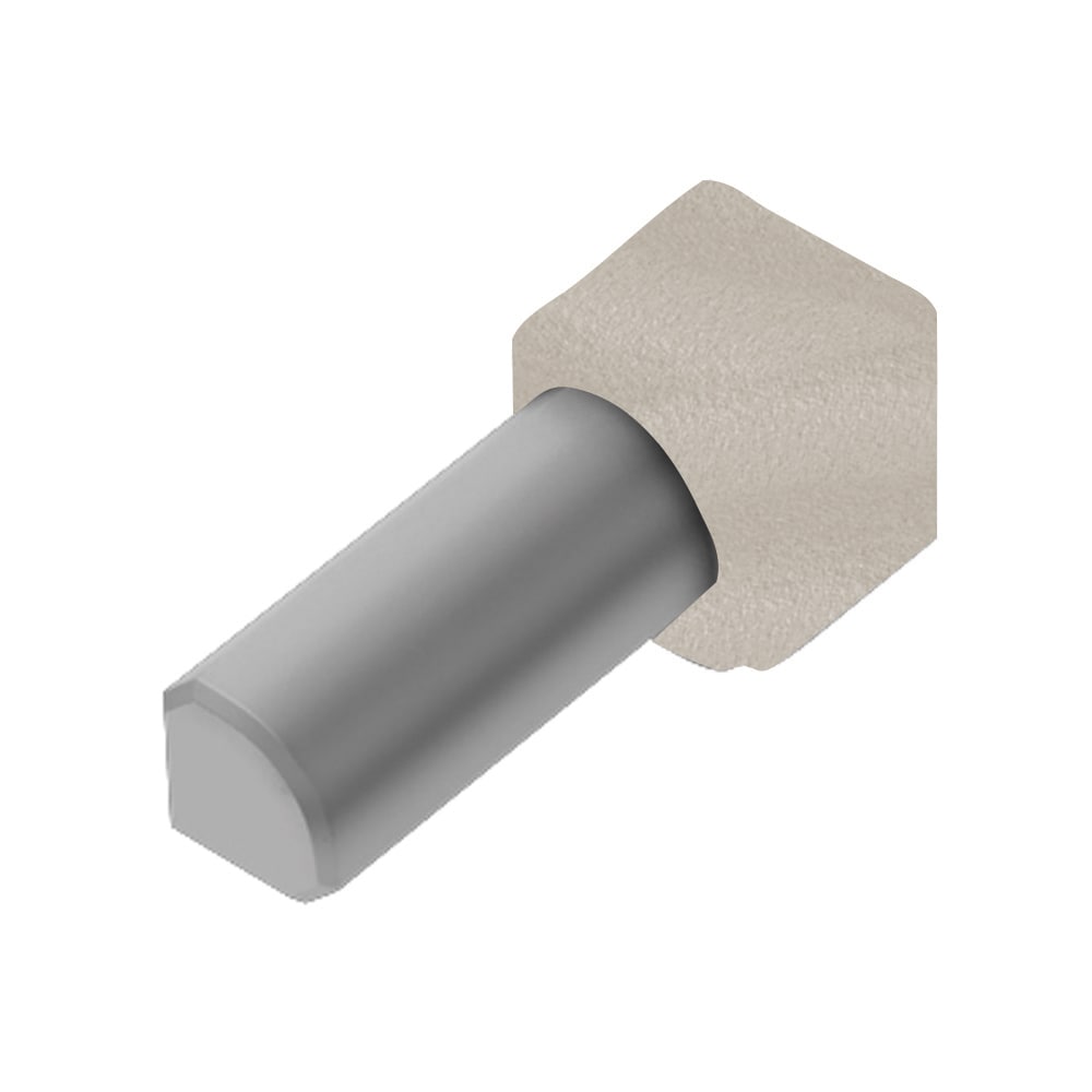 Schluter Systems IV/RO80TSC Rondec 0.313-in W x 1.0-in L Cream textured color-coated aluminum Aluminum Inside corner Tile Edge Trim
