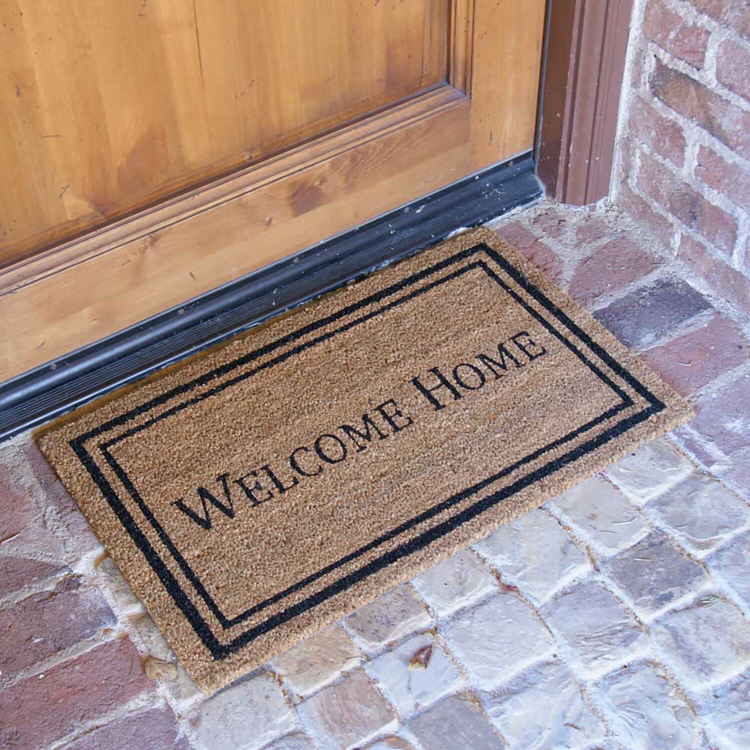 Rubber-Cal 2-ft x 3-ft Brown Rectangular Indoor or Outdoor Winter Door Mat  in the Mats department at