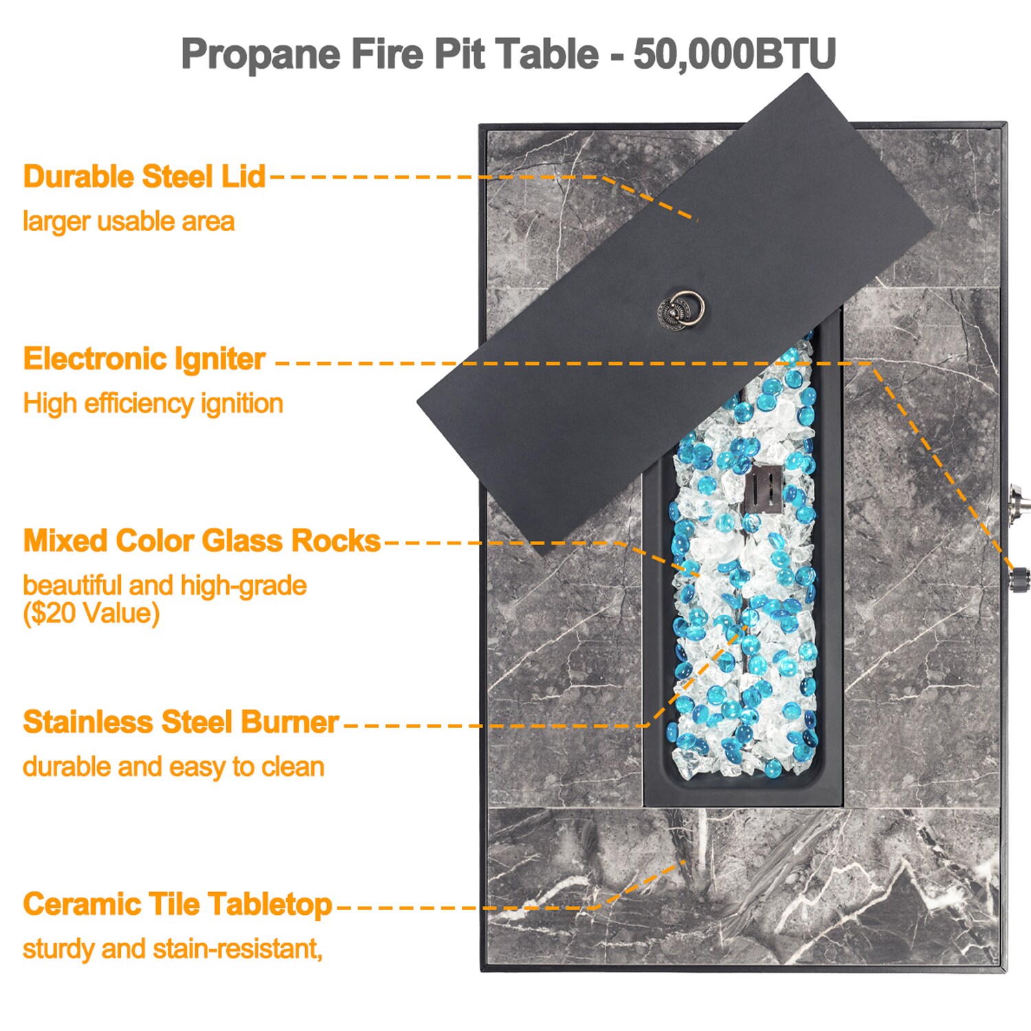 Bybafun YA6400005 Outdoor-Gas-Firepits - View #8