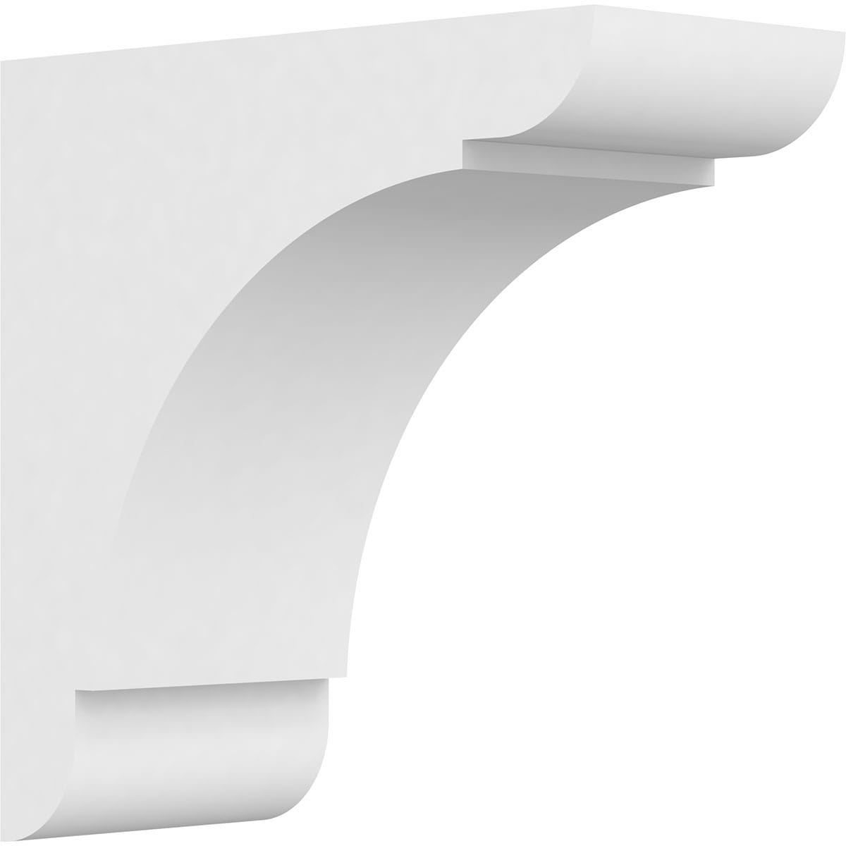 Ekena Millwork CORP05X12X12OLY 5-in x 12-in x 12-in Standard olympic Unfinished White PVC Paintable Corbel
