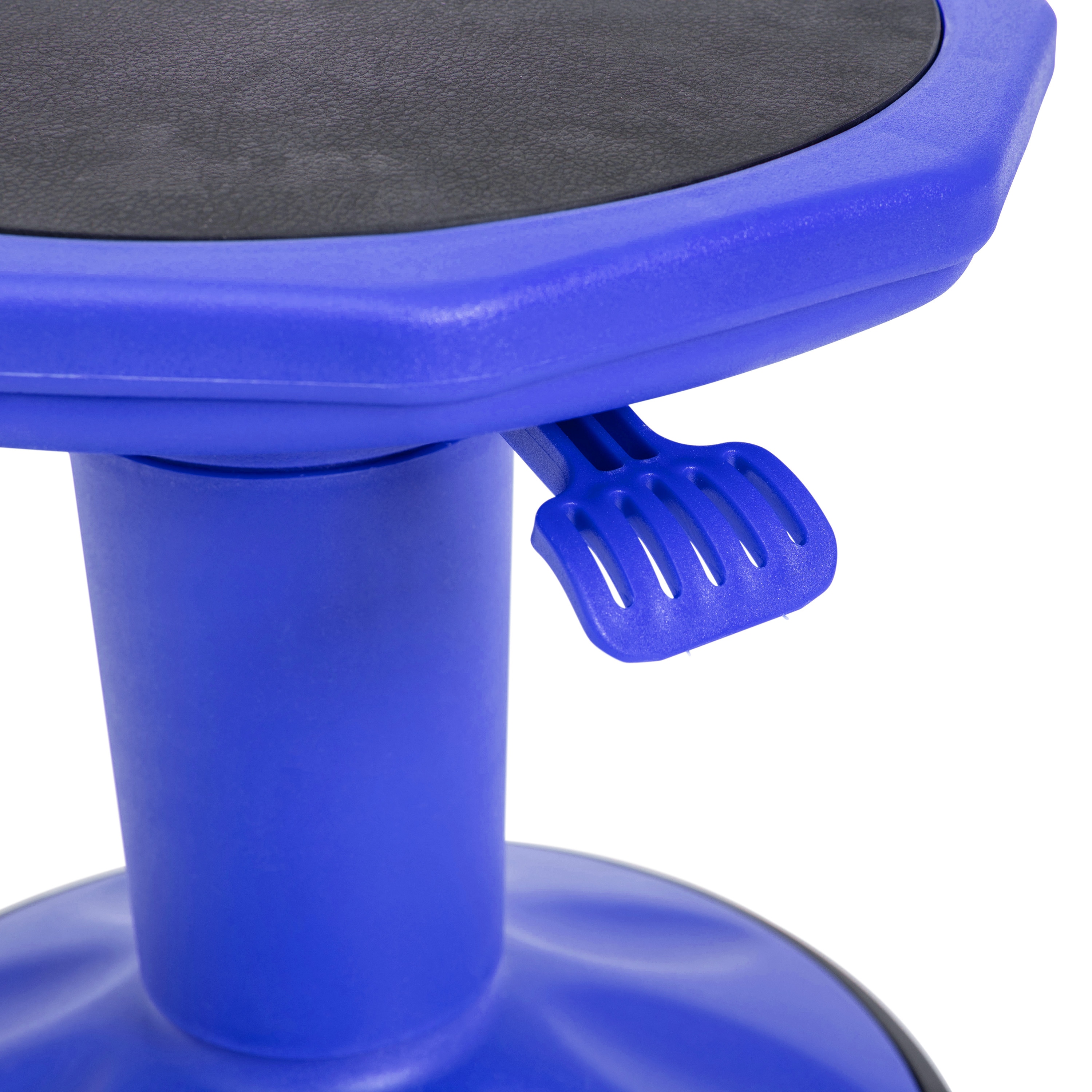 Blue Adjustable Height Kids Active Learning Stool with Rubber Seat