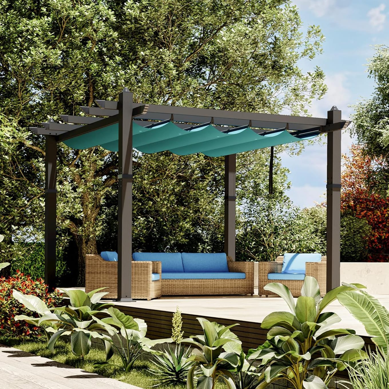 Garvee OYF-PHO-335EXVNV Wood-Resin-Gazebos - View #2