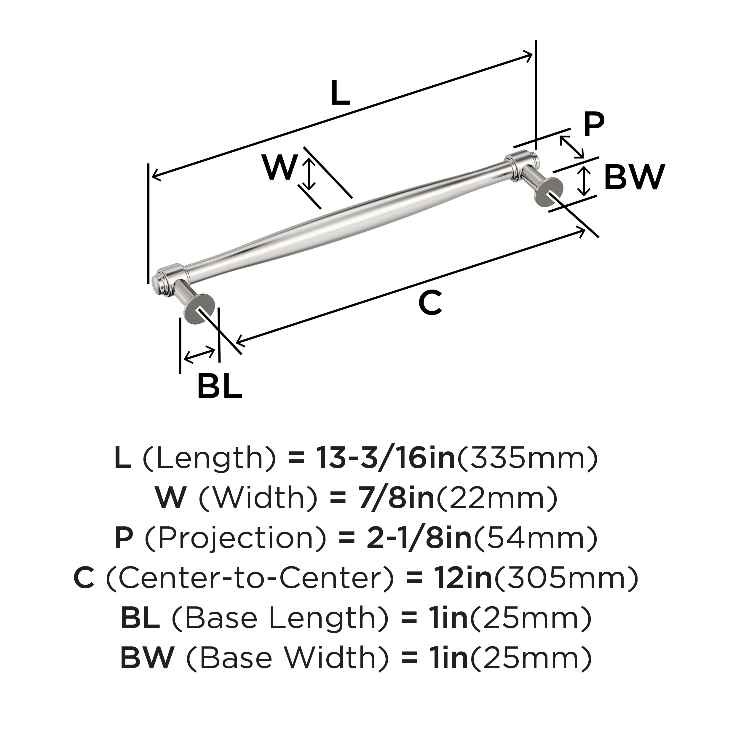 Amerock BP37729PN Cabinet-Pulls - View #4