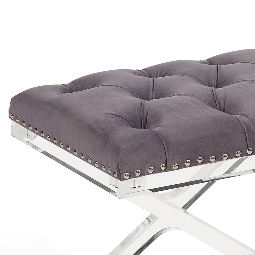 Armen Living LCCOOTGRAY Indoor-Ottomans - View #3