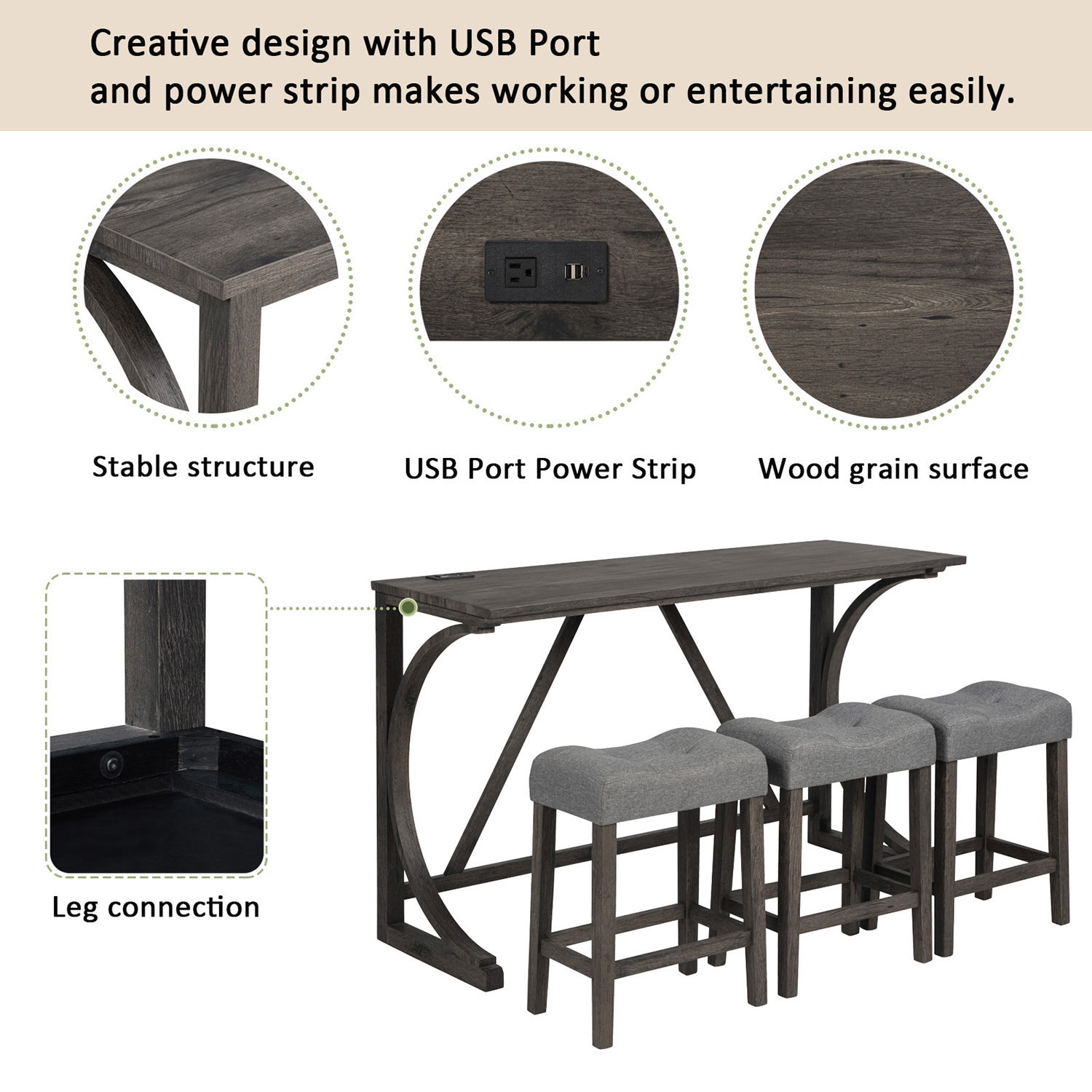 Mondawe MO-FB93825 Dining-Sets - View #3