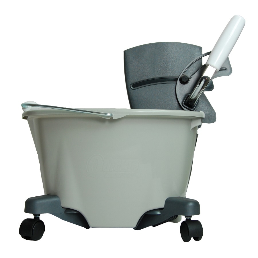Quickie - Home Pro 5-Gallon Plastic Mop Wringer Bucket with Wheels in the  Mop Wringer Buckets department at
