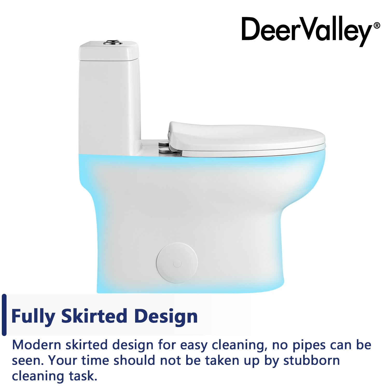 White Ceramic Elongated Dual Flush Floor Mounted Toilet