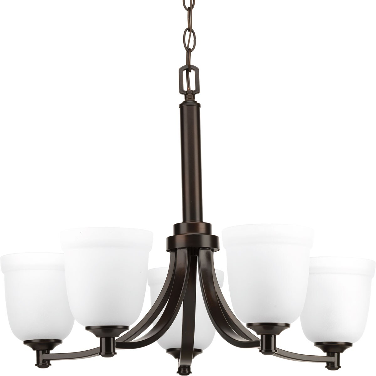 Progress Lighting Topsail 5-Light Antique Bronze Coastal Chandelier