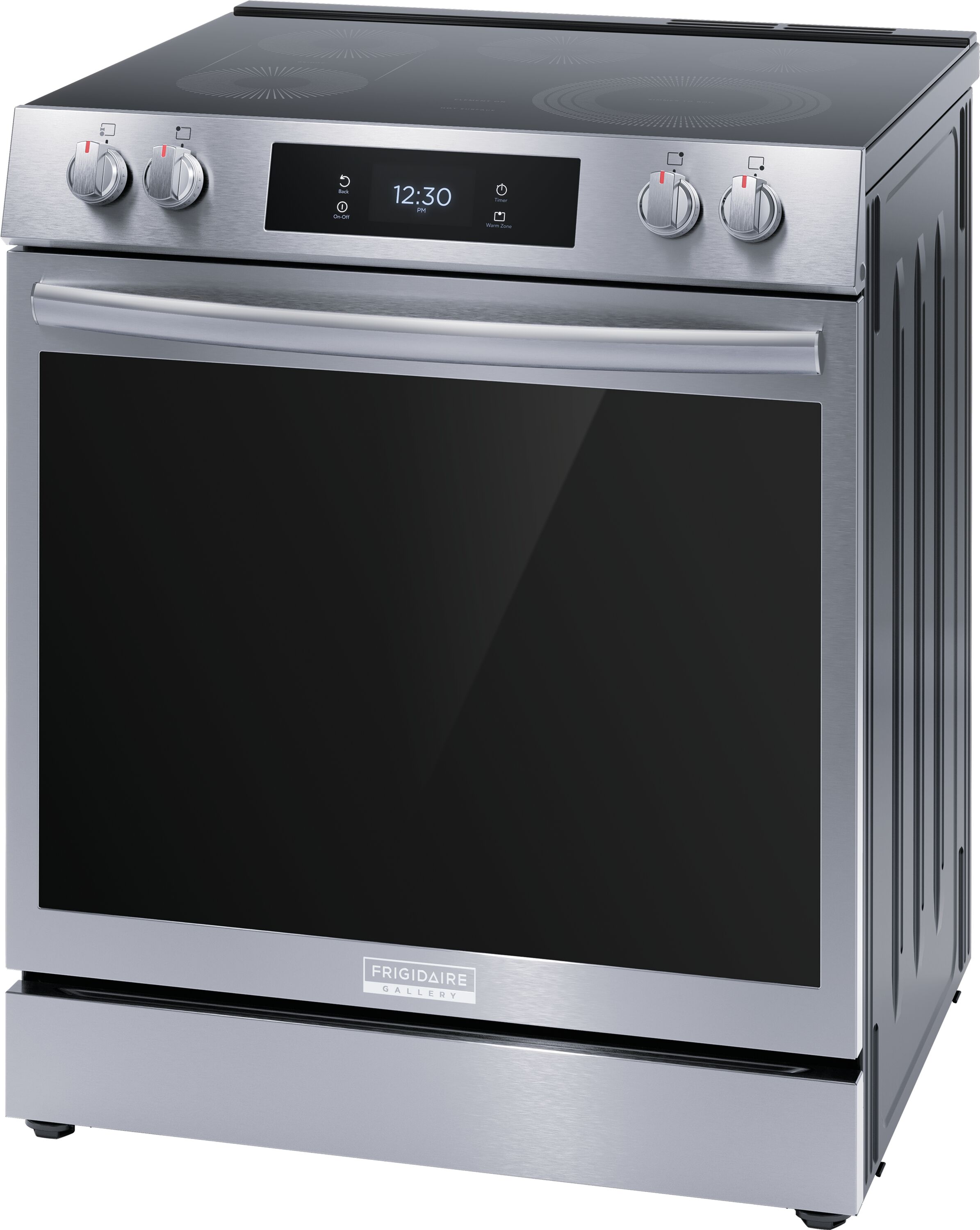 Frigidaire Gallery 40-in Glass Top 6.4-cu ft Self-Cleaning Convection Oven  Freestanding Electric Range (Stainless Steel) at