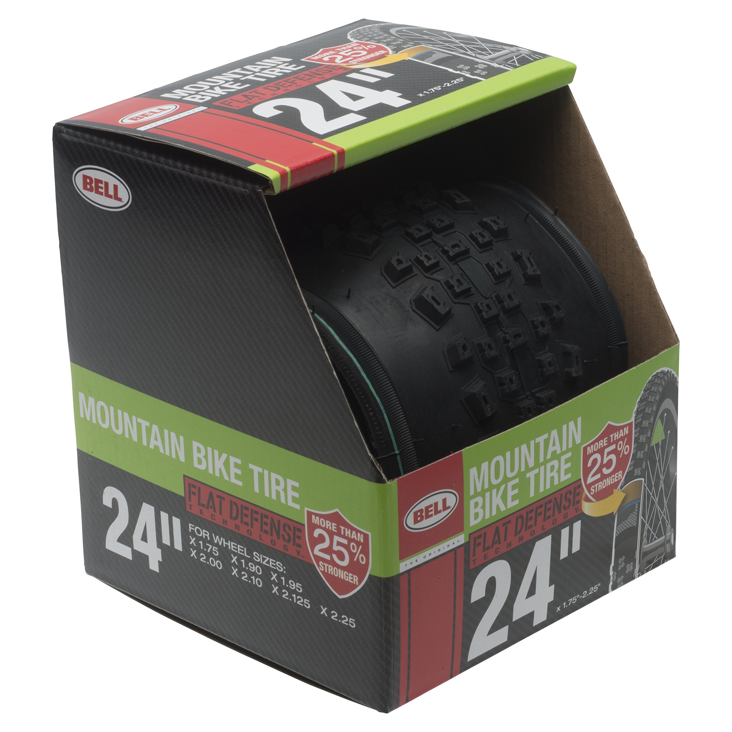 BELL -  Flat Defense Mountain Bike Tire 24 x 1.75-2.25 Black