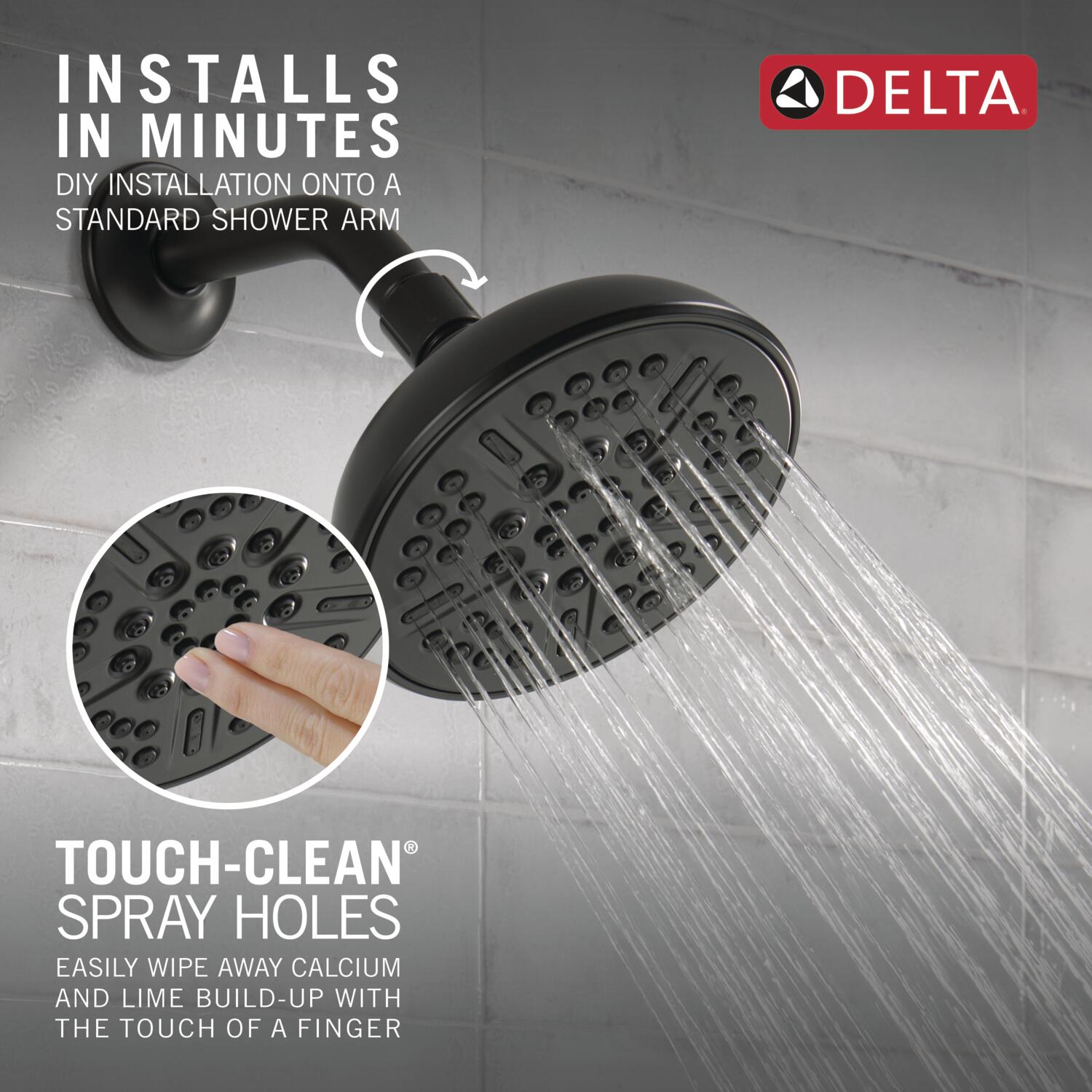Delta 75898BL Fixed-Showerhead - View #4