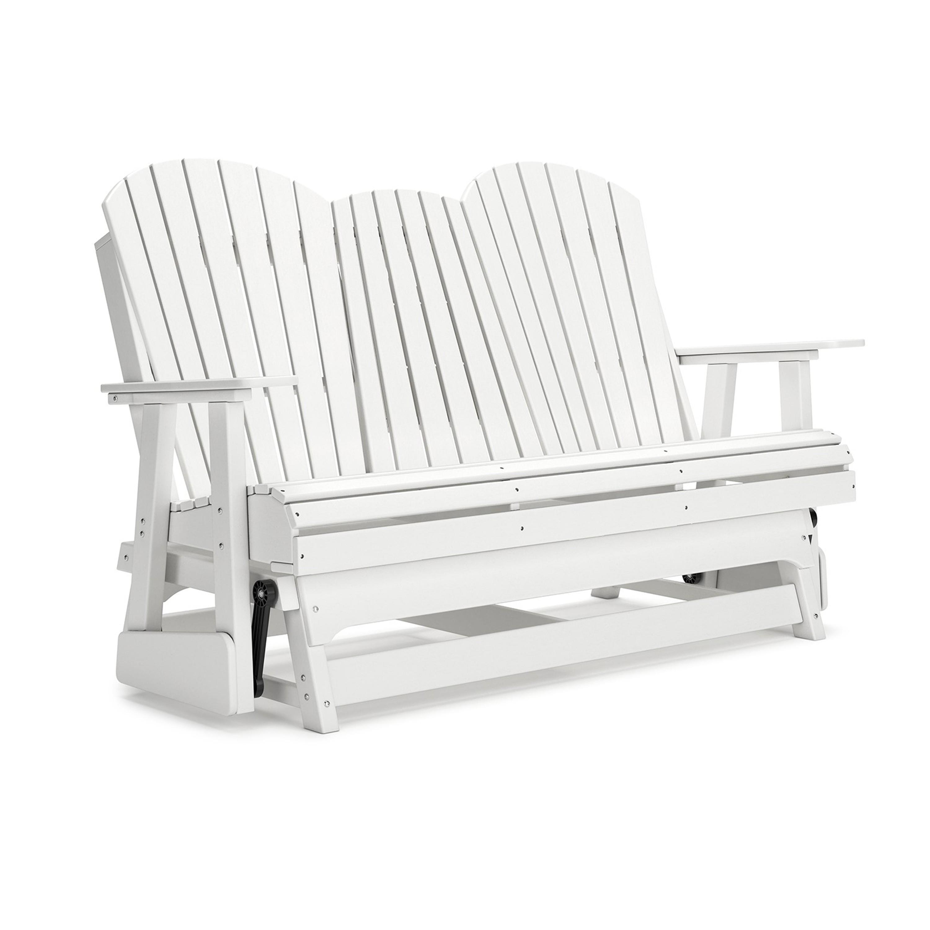 Benzara BM315939 Outdoor Loveseat with Gray and HDPE Frame