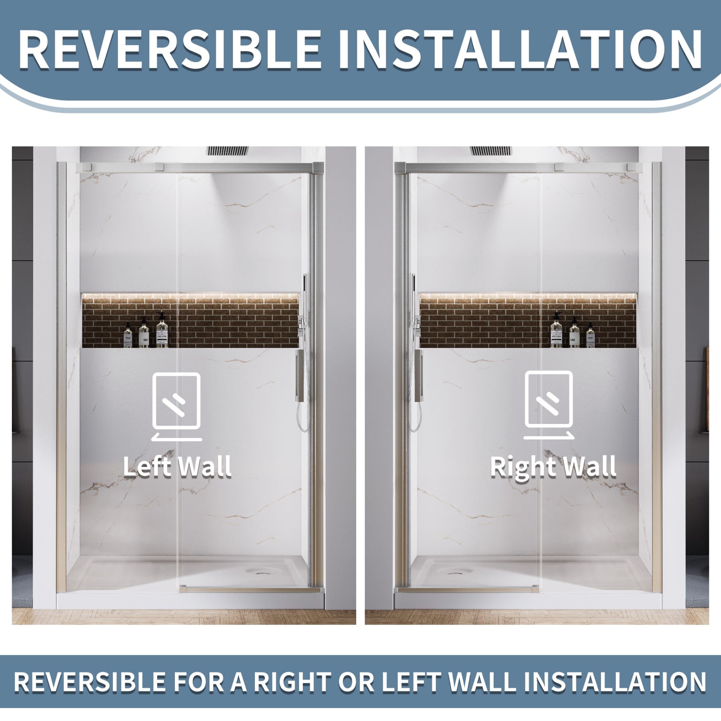WELLFOR QPZ-TL08W Shower-Doors - View #5