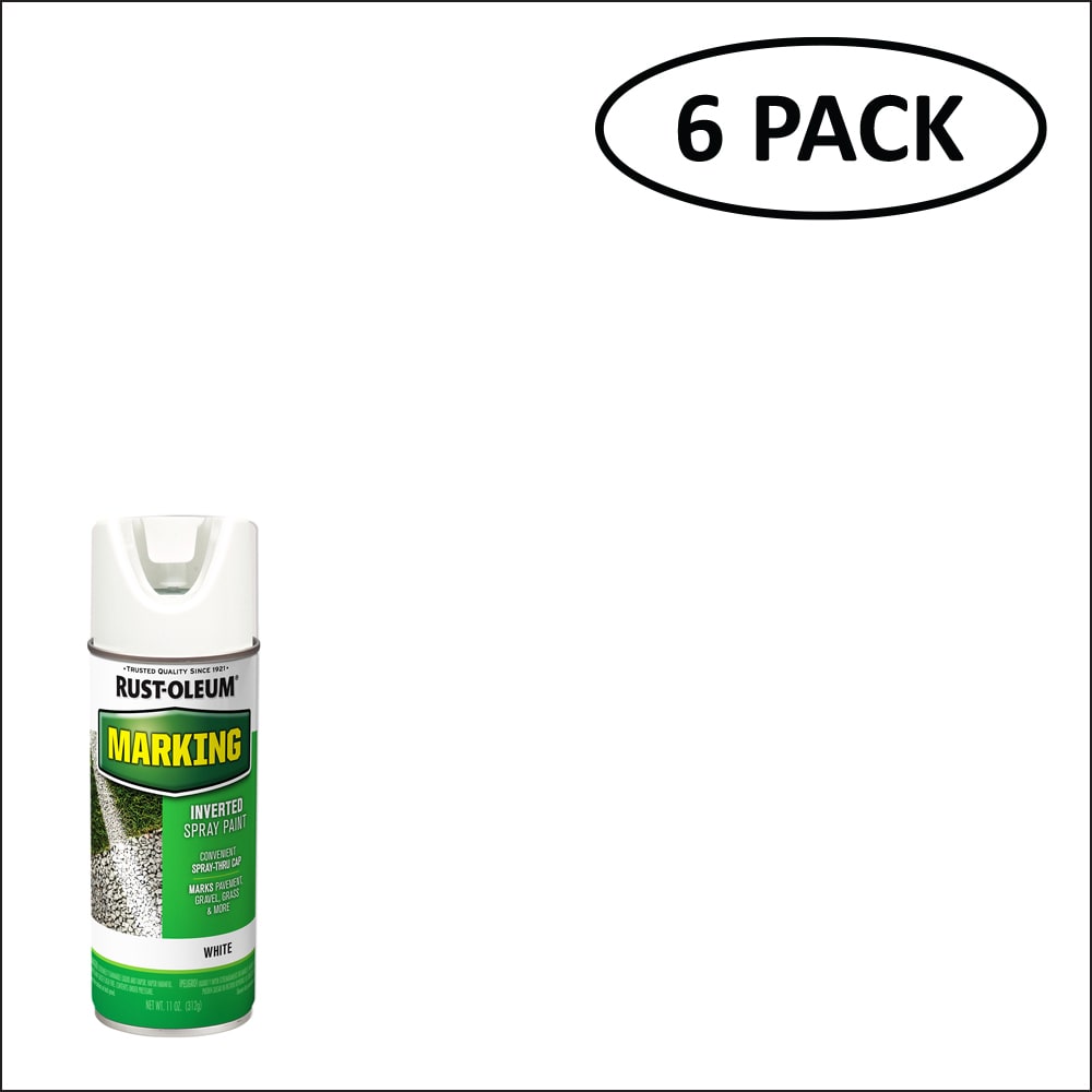 Rust-Oleum 1985830SOS Specialty 6 -Pack White Oil-based Marking paint ( Spray can )