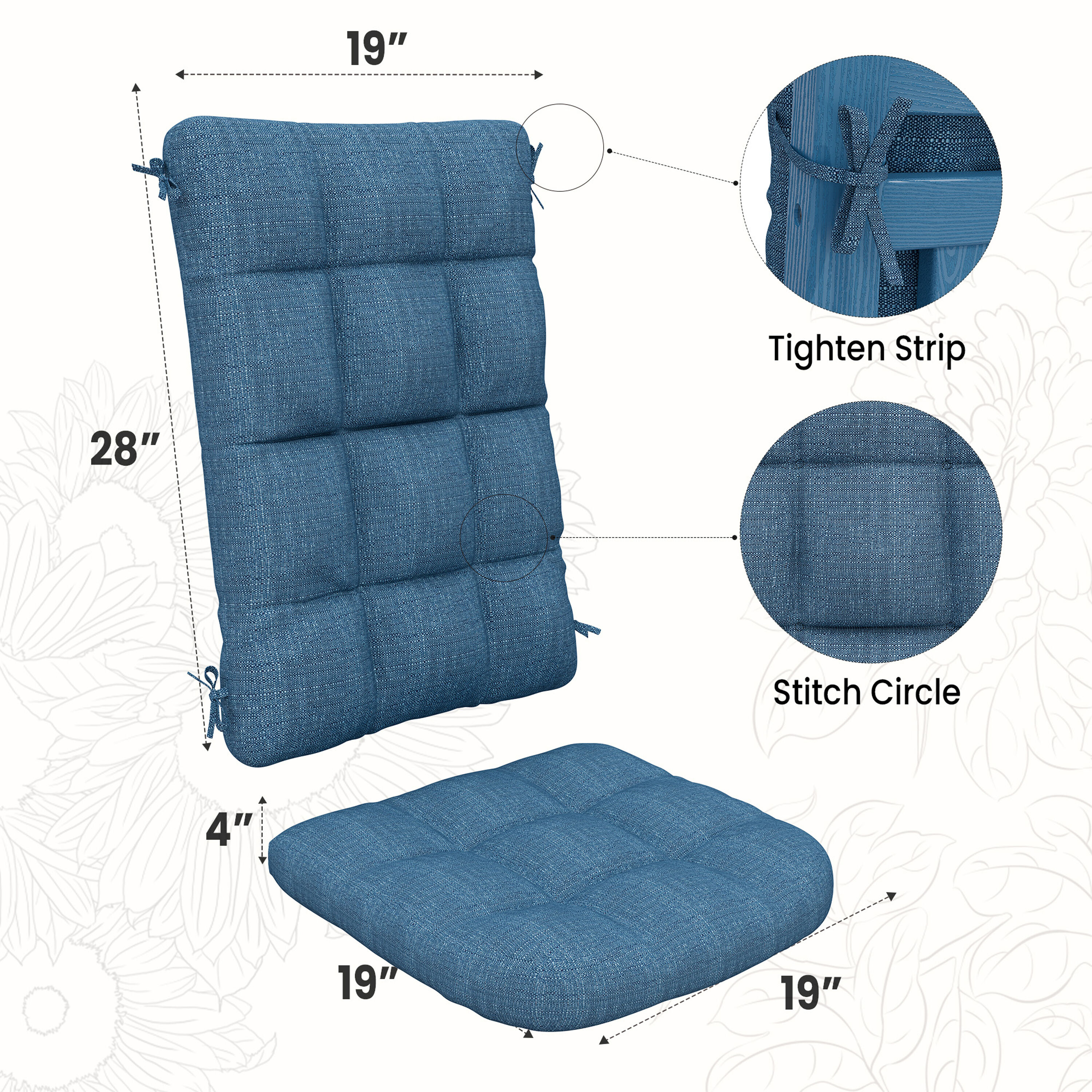 JEAREY YYZKD-NY Patio-Furniture-Cushions - View #11