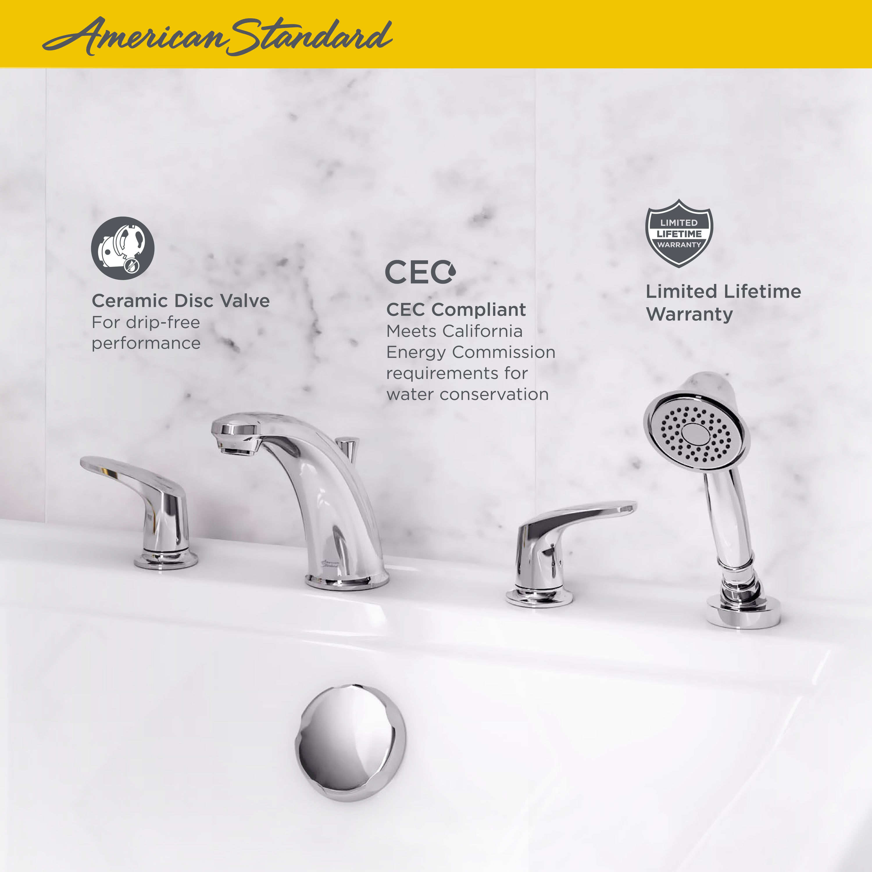 American Standard T075921.002 Roman-Tub-Faucets - View #2