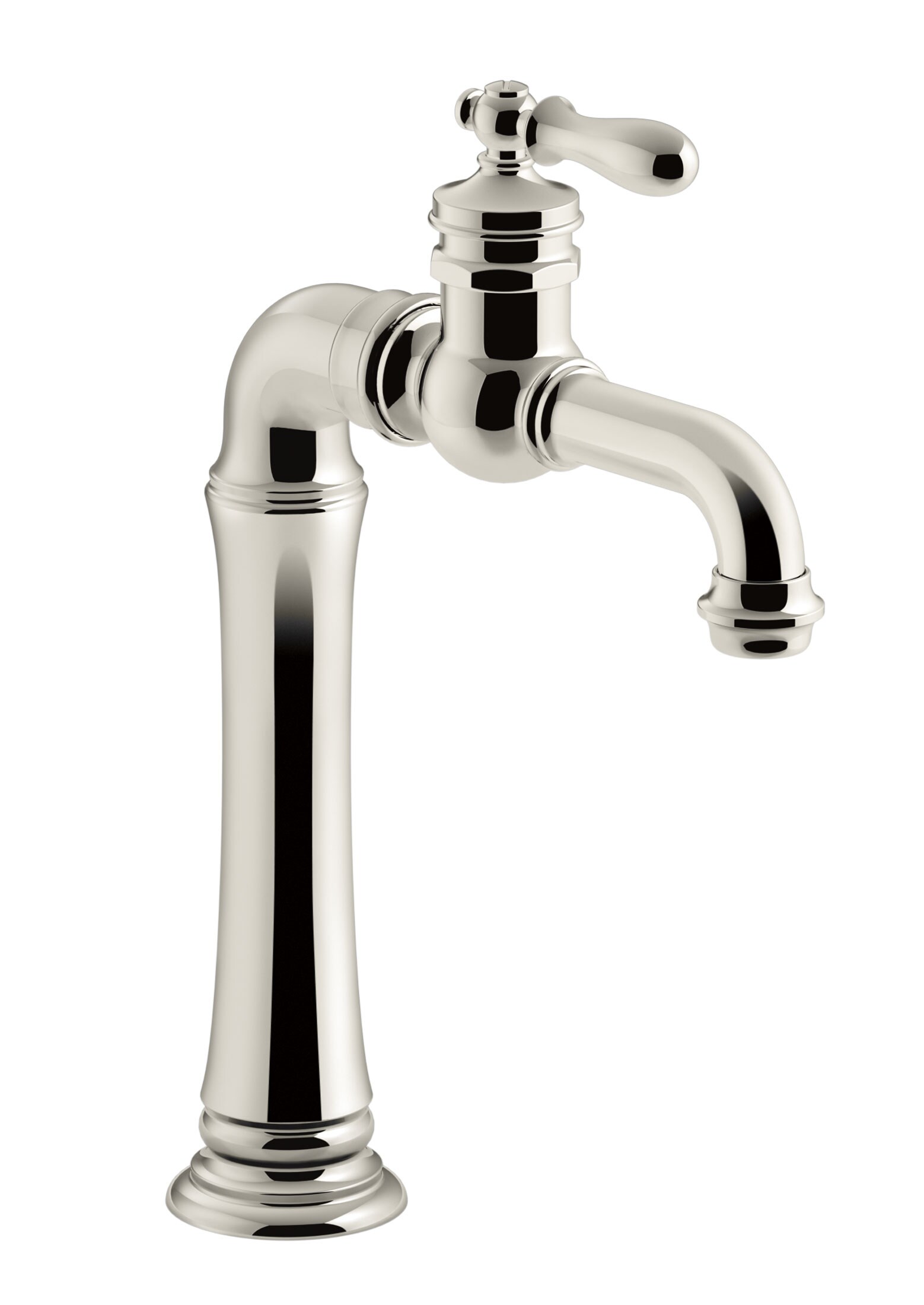 KOHLER 99268-SN Artifacts Vibrant Polished Nickel Single Handle Deck-mount Kitchen Faucet