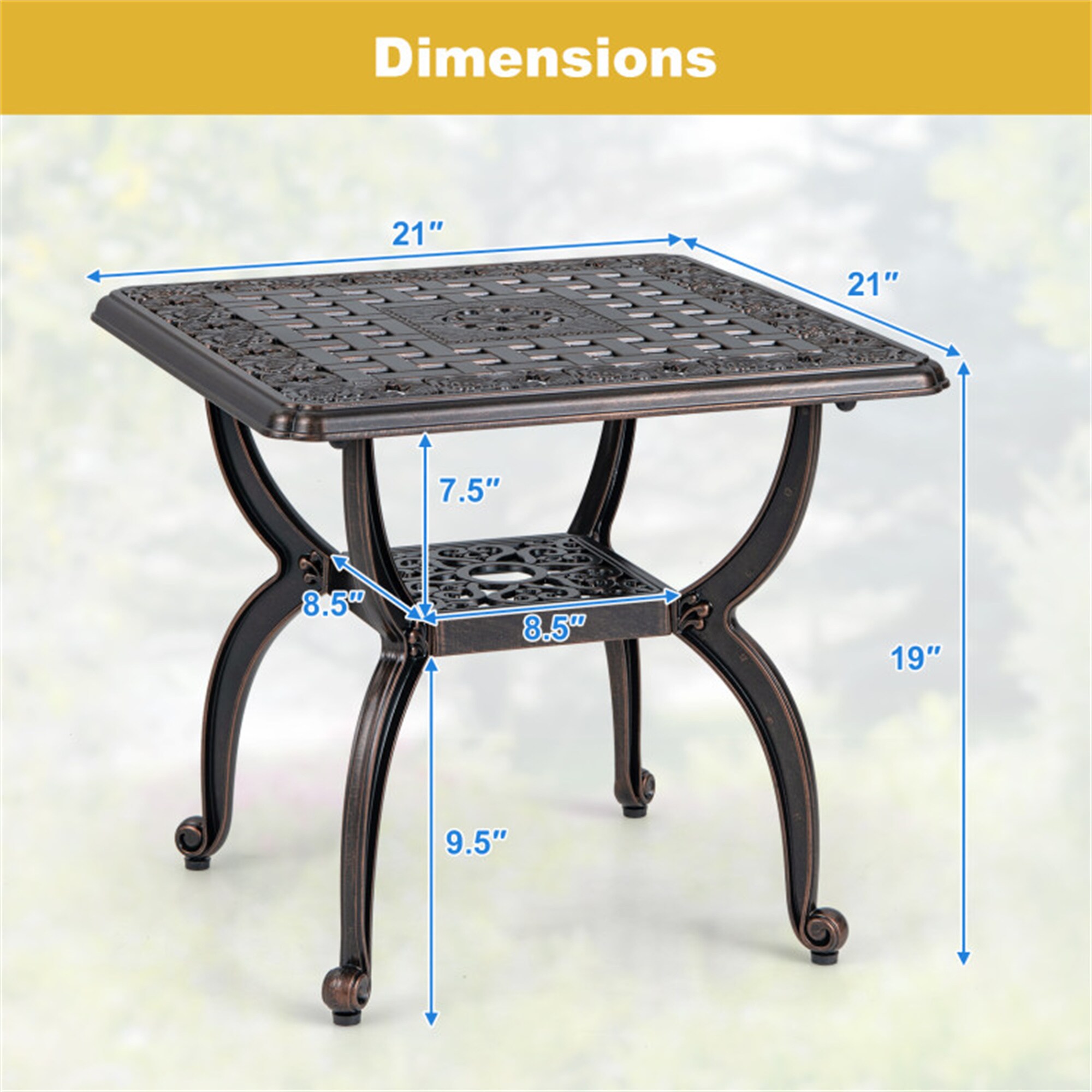 BABOOM BOM-11476WN-CO Patio-Tables - View #6