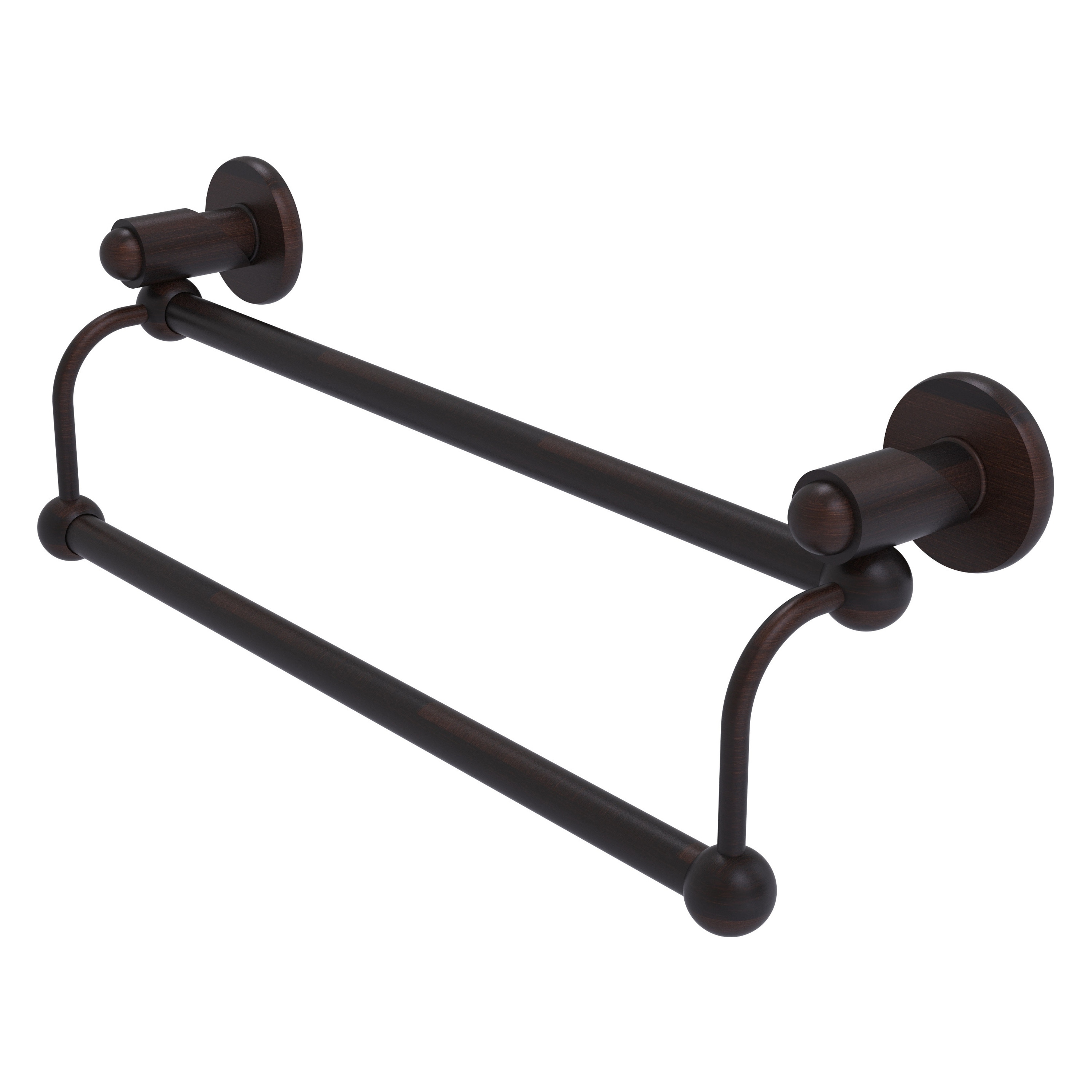 Allied Brass SH-72/18-VB Soho 18-in double Venetian Bronze Wall mount Double Towel Bar