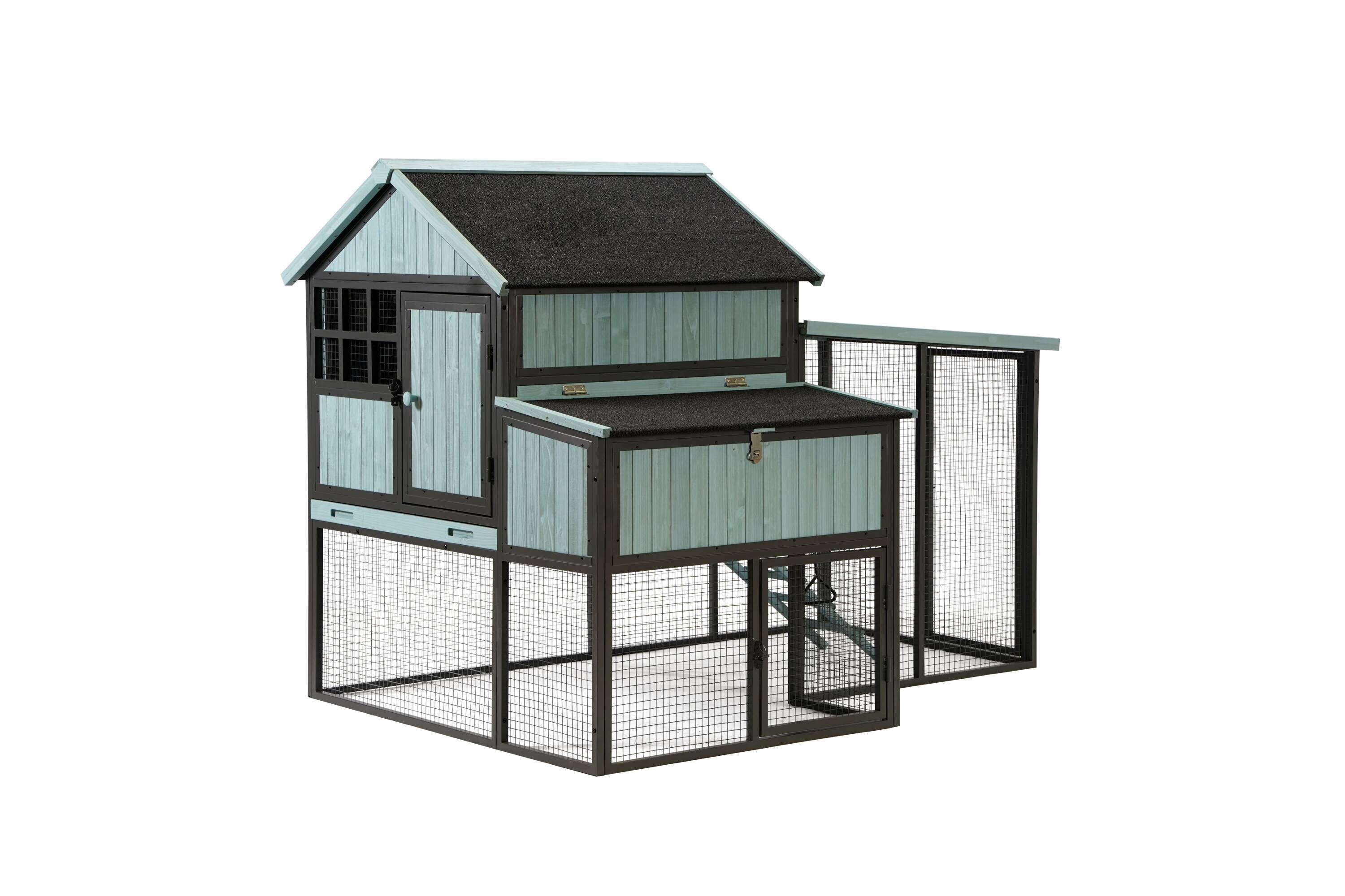 Pecking Order 9820 Blue Wood Chicken coop