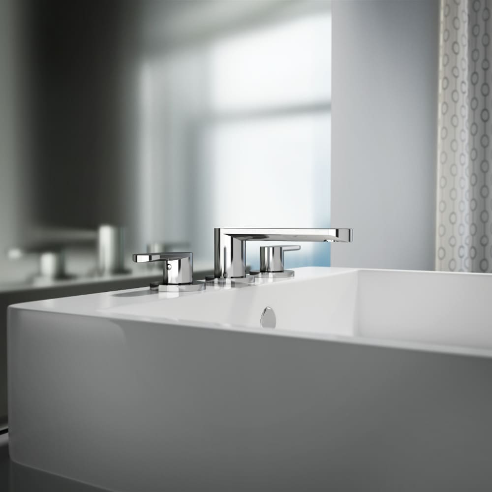 Razzo Polished Chrome Widespread Bathroom Faucet