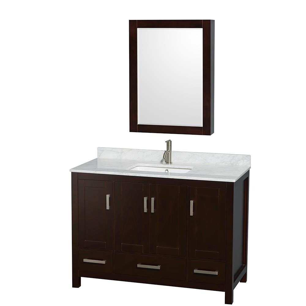 Wyndham Collection Sheffield 48-in Espresso Undermount Single Sink ...