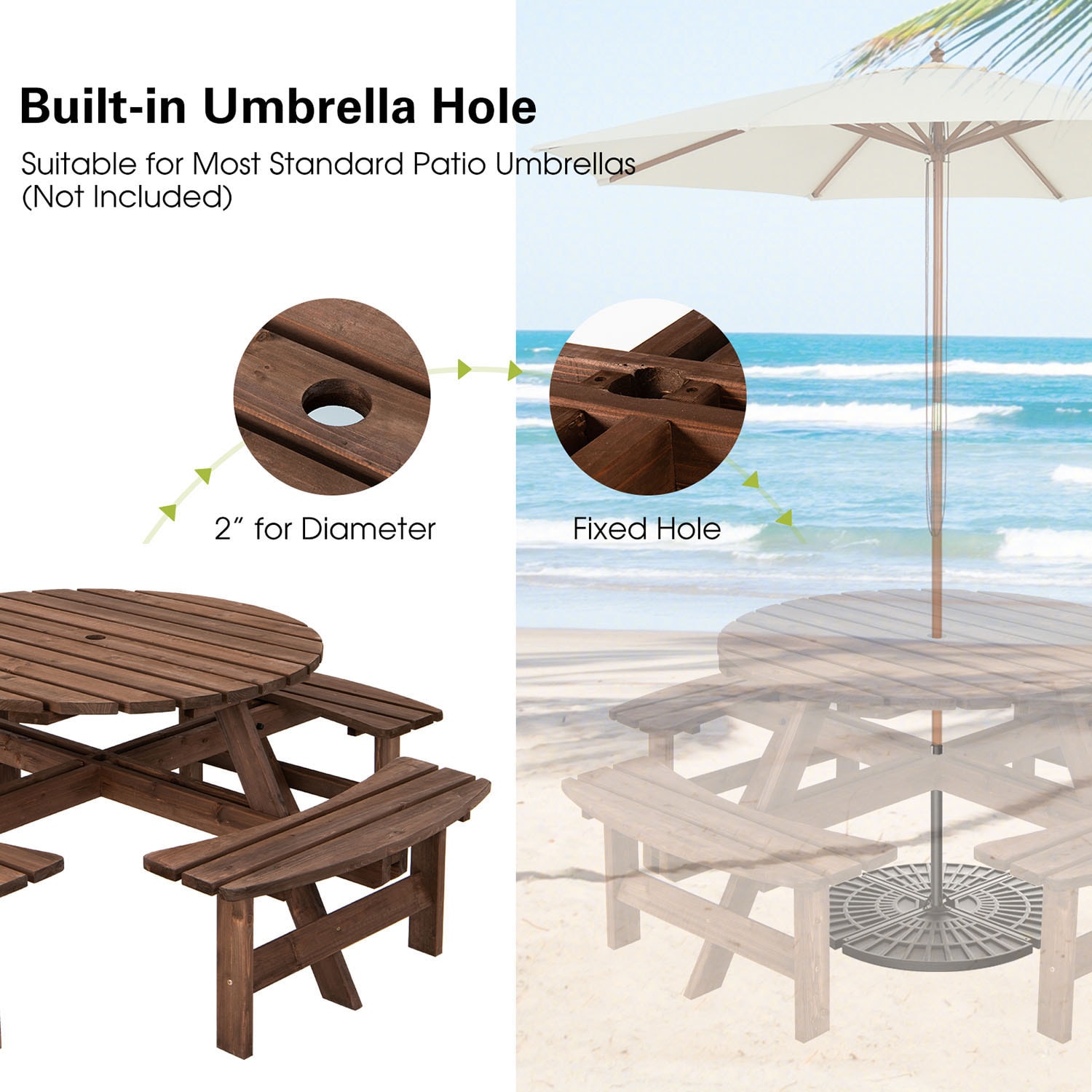 Clihome CL-70444+ Picnic-Tables - View #6