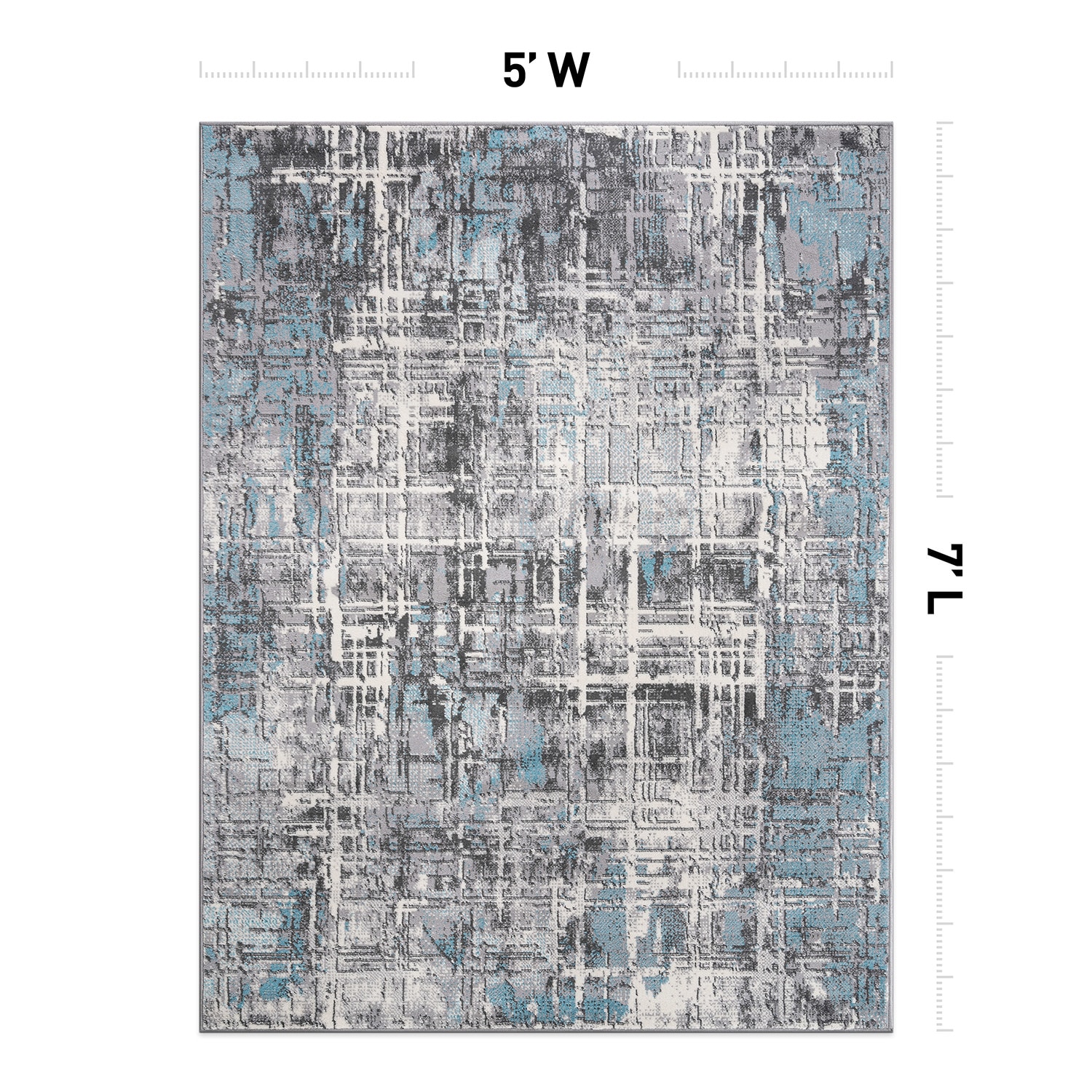 World Rug Gallery 2100BLUE5X7 rugs - View #2