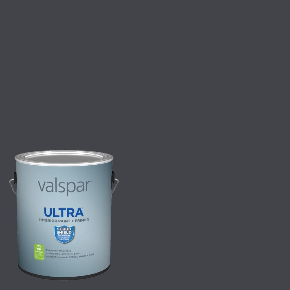 Valspar 5011-2-935299 Ultra Semi-gloss Very Black 5011-2 Latex Interior Paint Paint + Primer ( 1-gallon )