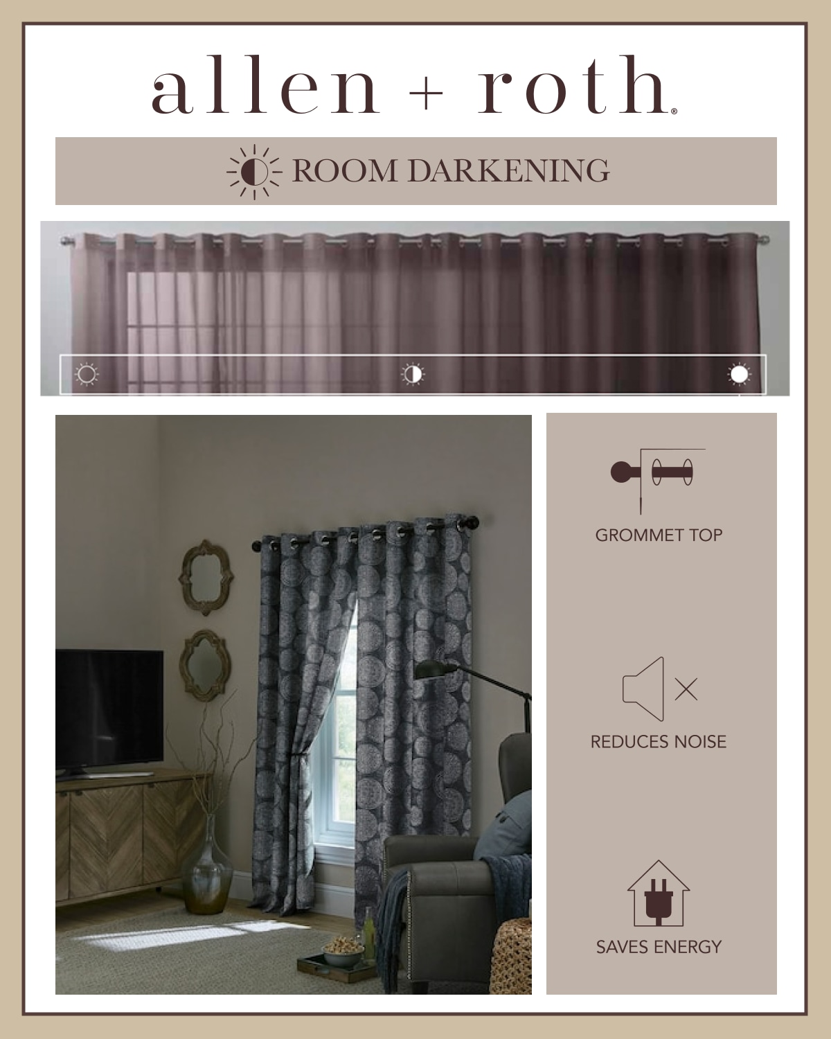 allen + roth X76730684ZBG curtains - View #3