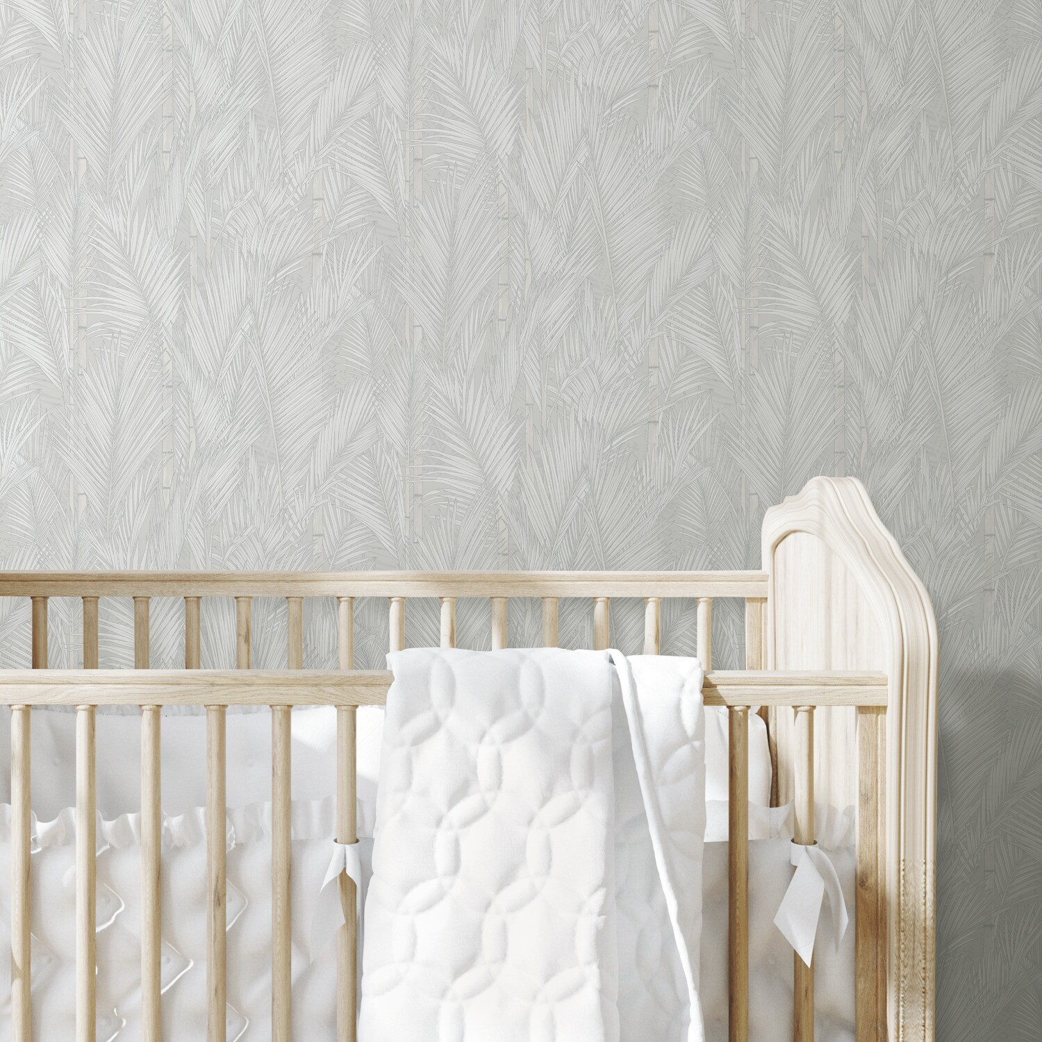 RoomMates 28.18-sq ft Gray Vinyl Ivy/Vines Self-adhesive Peel and Stick Wallpaper