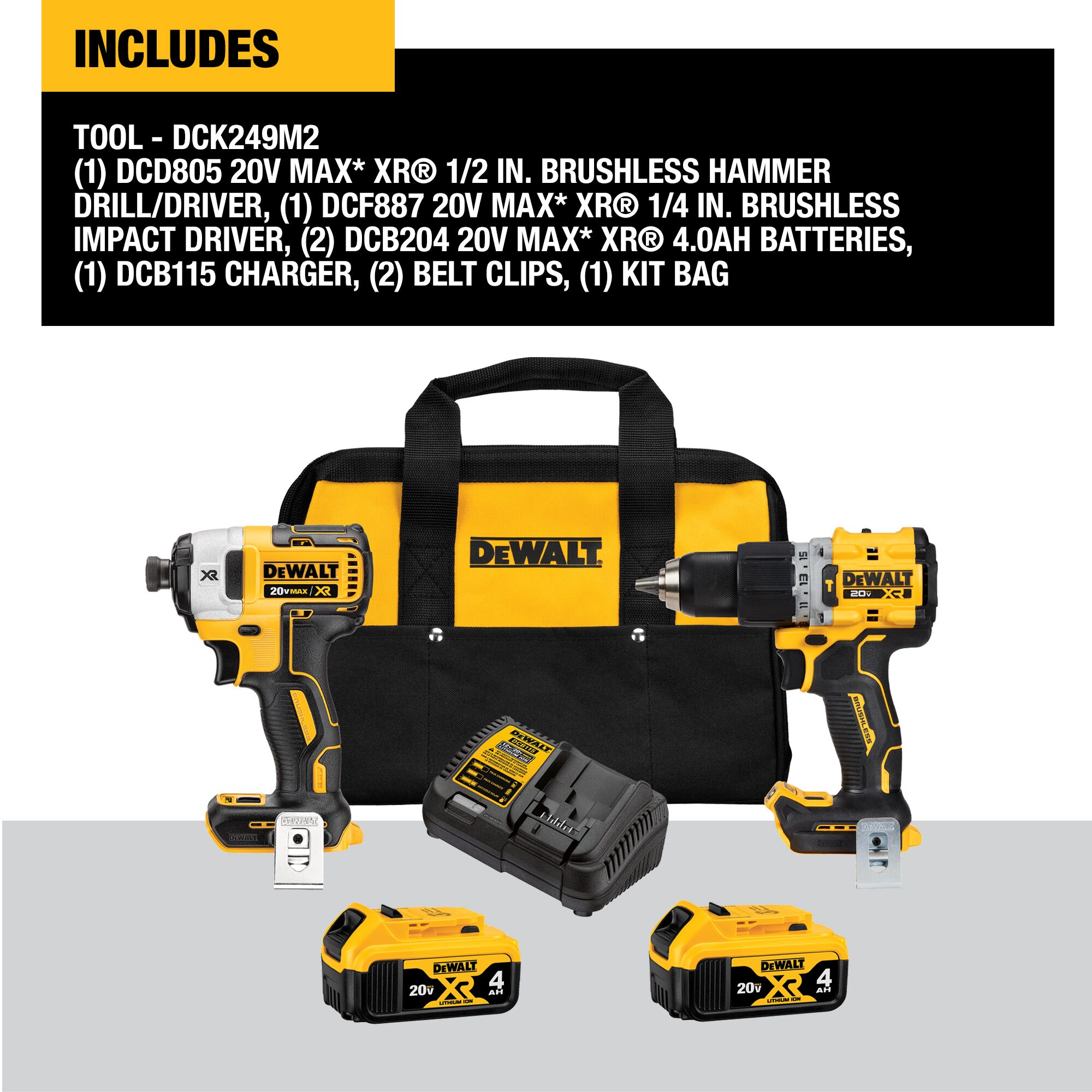 DEWALT DCK249M2 Combo-Kits - View #2