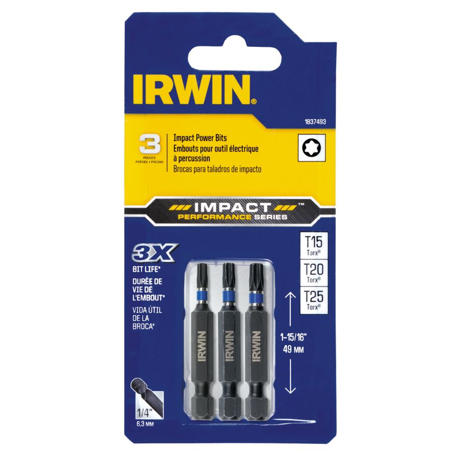 IRWIN 1837493 Impact Driver Bit (3-Piece)
