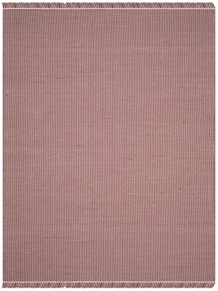 Safavieh MTK340C-8 Montauk Noosa 8 x 10 (ft) Cotton Ivory/Red Rectangular Indoor Geometric Coastal Area rug