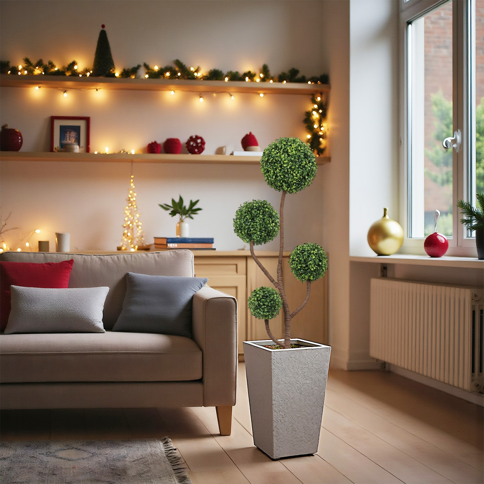 Rbied 47.2-in green Indoor/Outdoor Floor Pine Artificial Garland