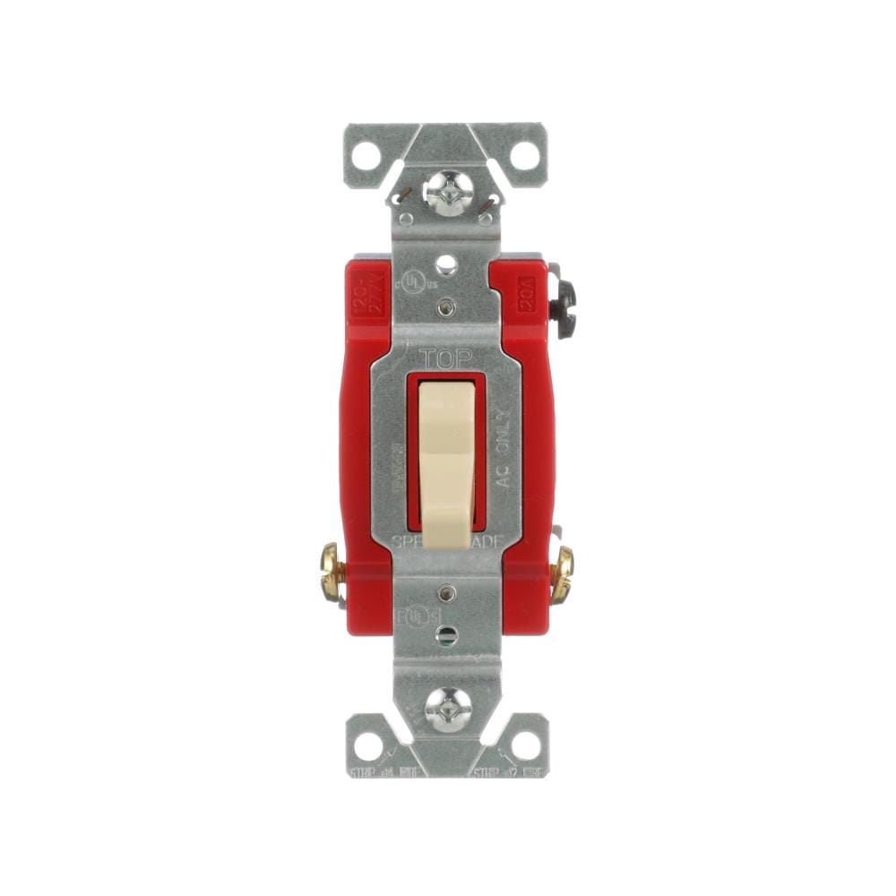 Eaton 1223V-BX-LW 20-amp 3-way Toggle Light Switch , Ivory
